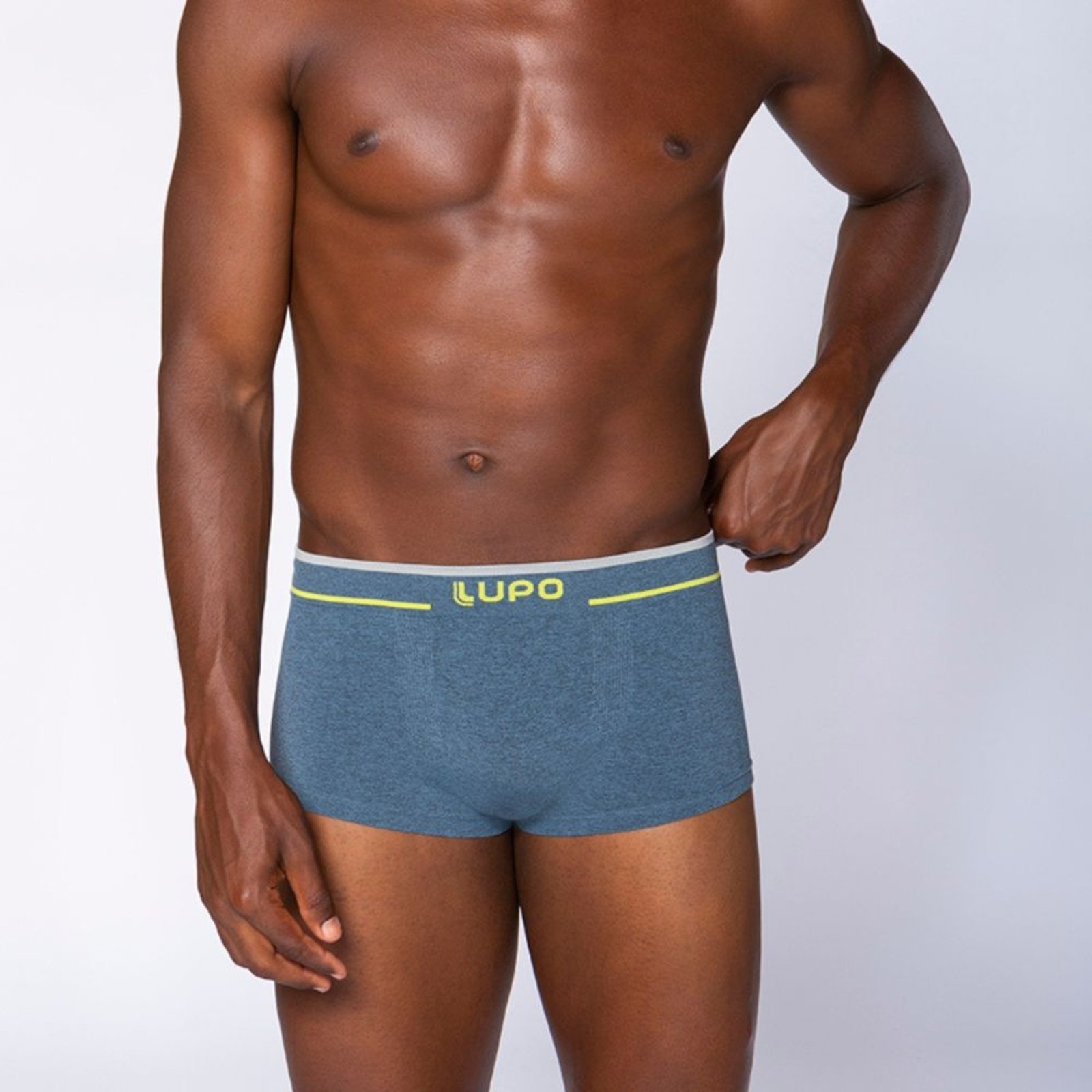 Vista 2 Cueca Lupo Sunga Sem Costura azul Lupo azul