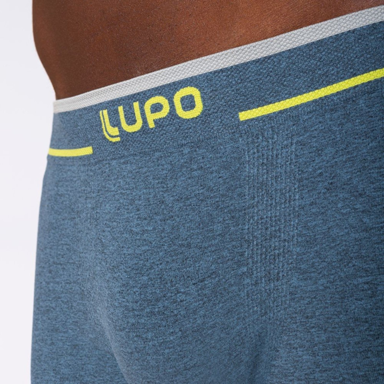 Vista 3 Cueca Lupo Sunga Sem Costura azul Lupo azul