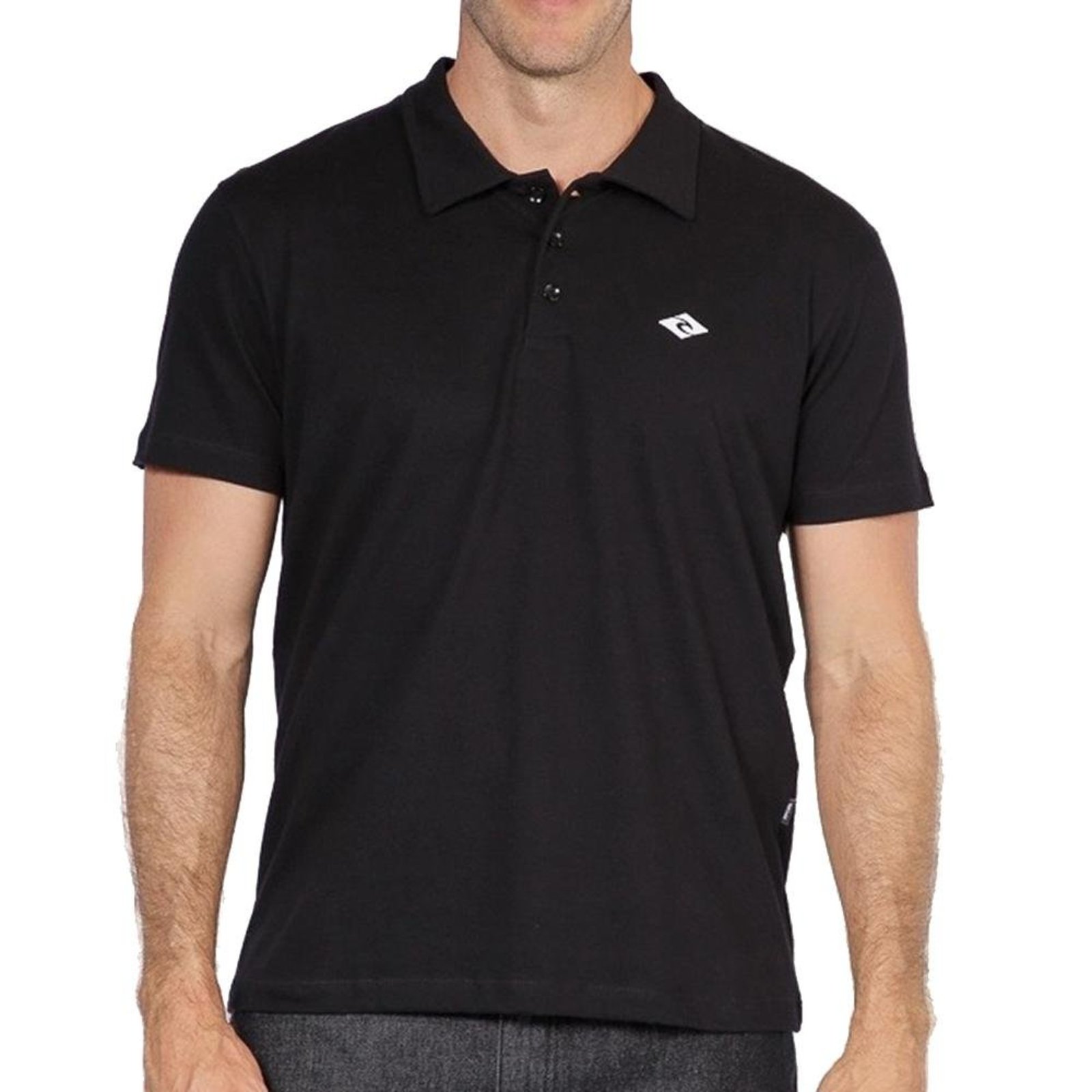 Camisa Rip Curl Polo Brand Icon WT25 Masculina Black