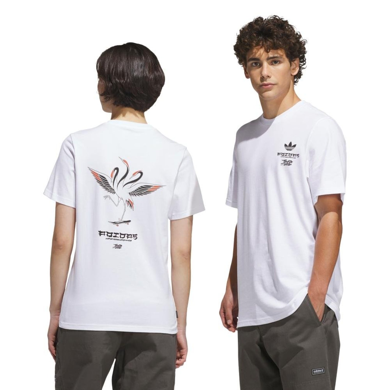 Camiseta Crane Skate x Temple of Skate adidas Originals Branco