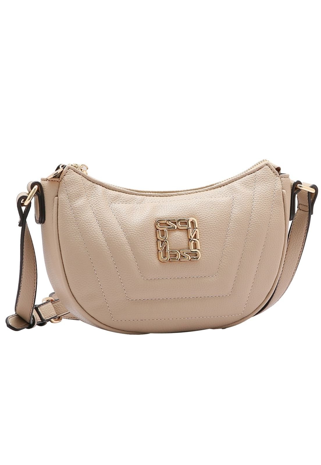 Bolsa Feminina Chenson Ferragem Chic Bege 3484807