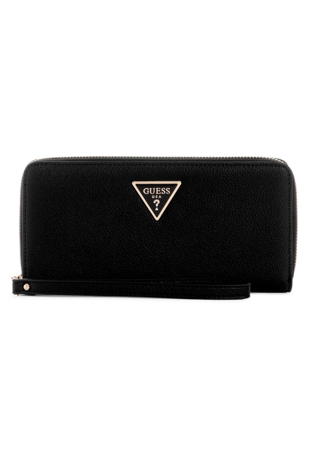 Vista 2 Carteira Guess Laurel II Slg Large Zip Around Guess preto