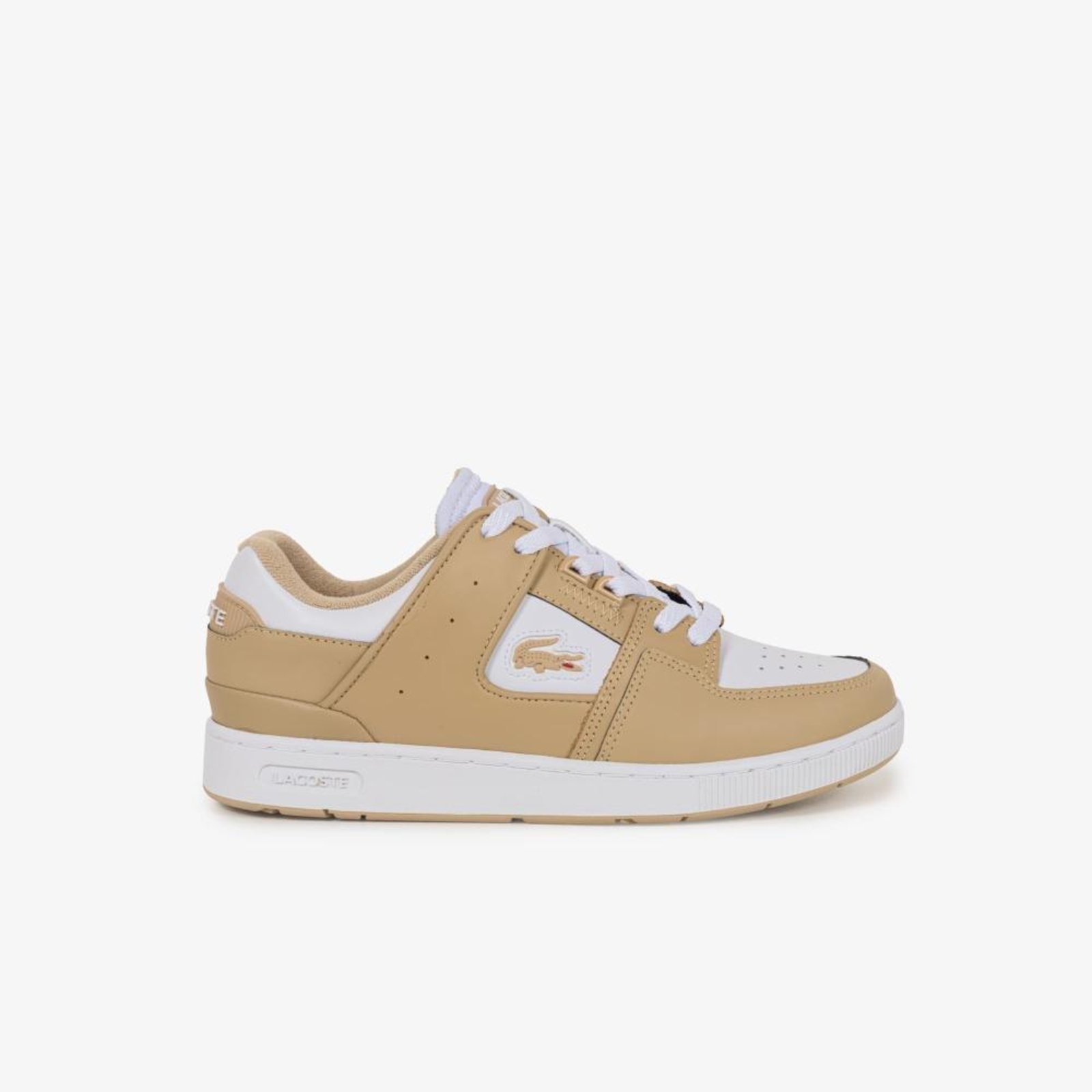 Tênis Lacoste de couro masculino Court Cage Marrom