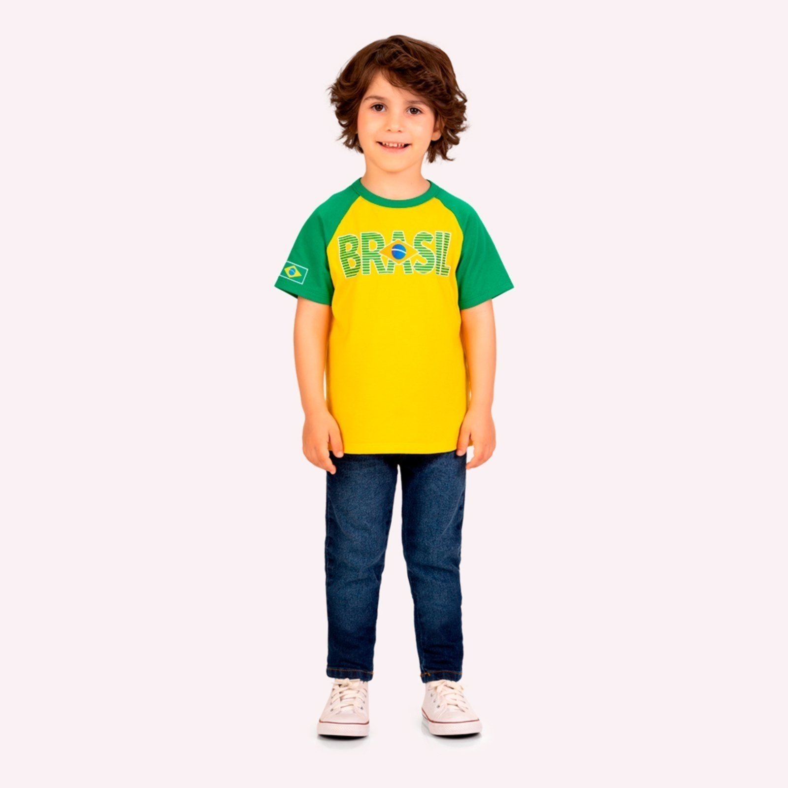 Infantil - Camiseta Menino Copa do Mundo Kyly