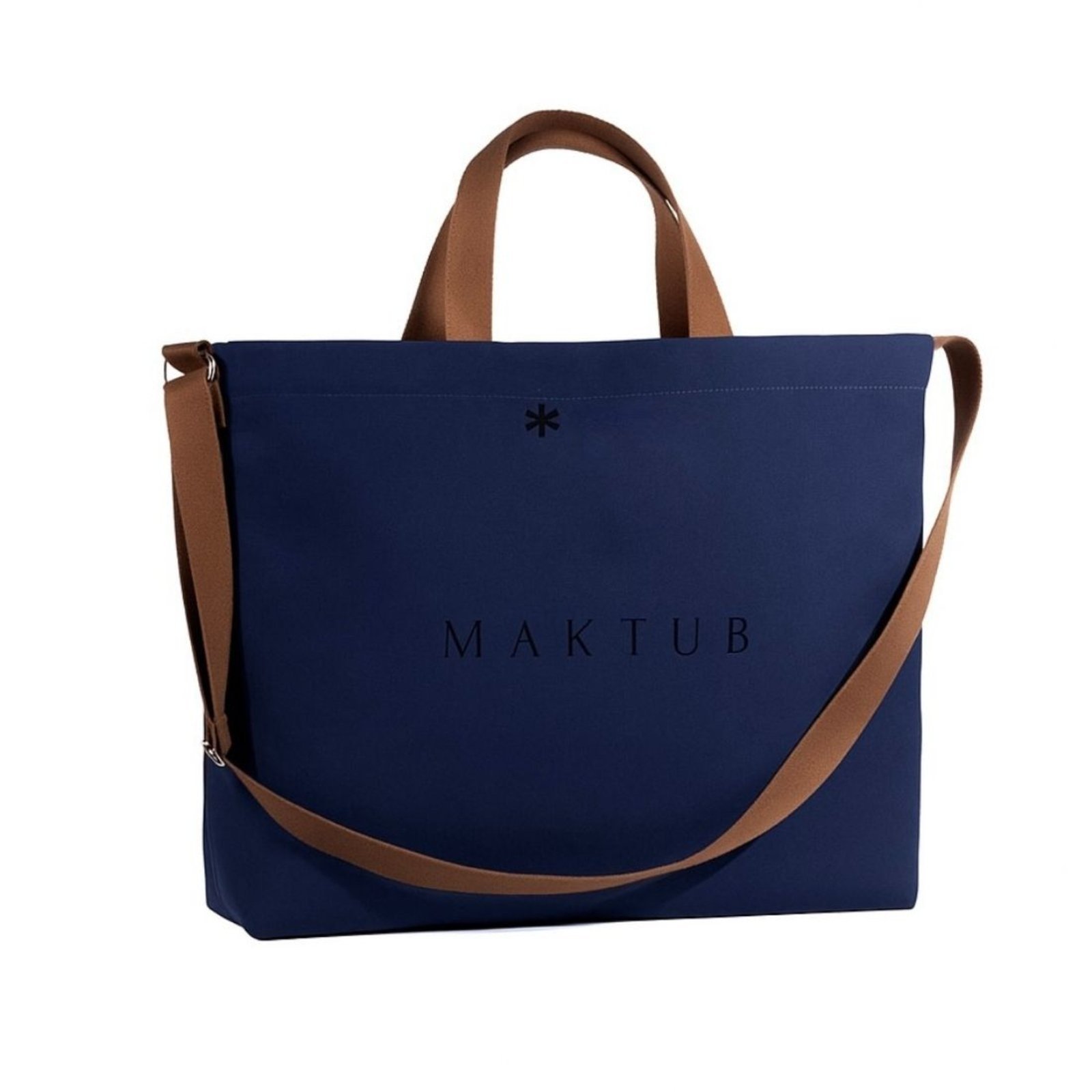 Bolsa de Lona Cargo Azul Maktub – Modelo de Ombro de Mão Academia Praia Piscina Compras