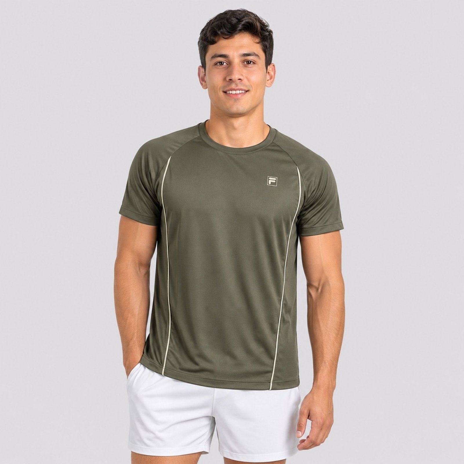 Camiseta Fila Match II Verde Oliva