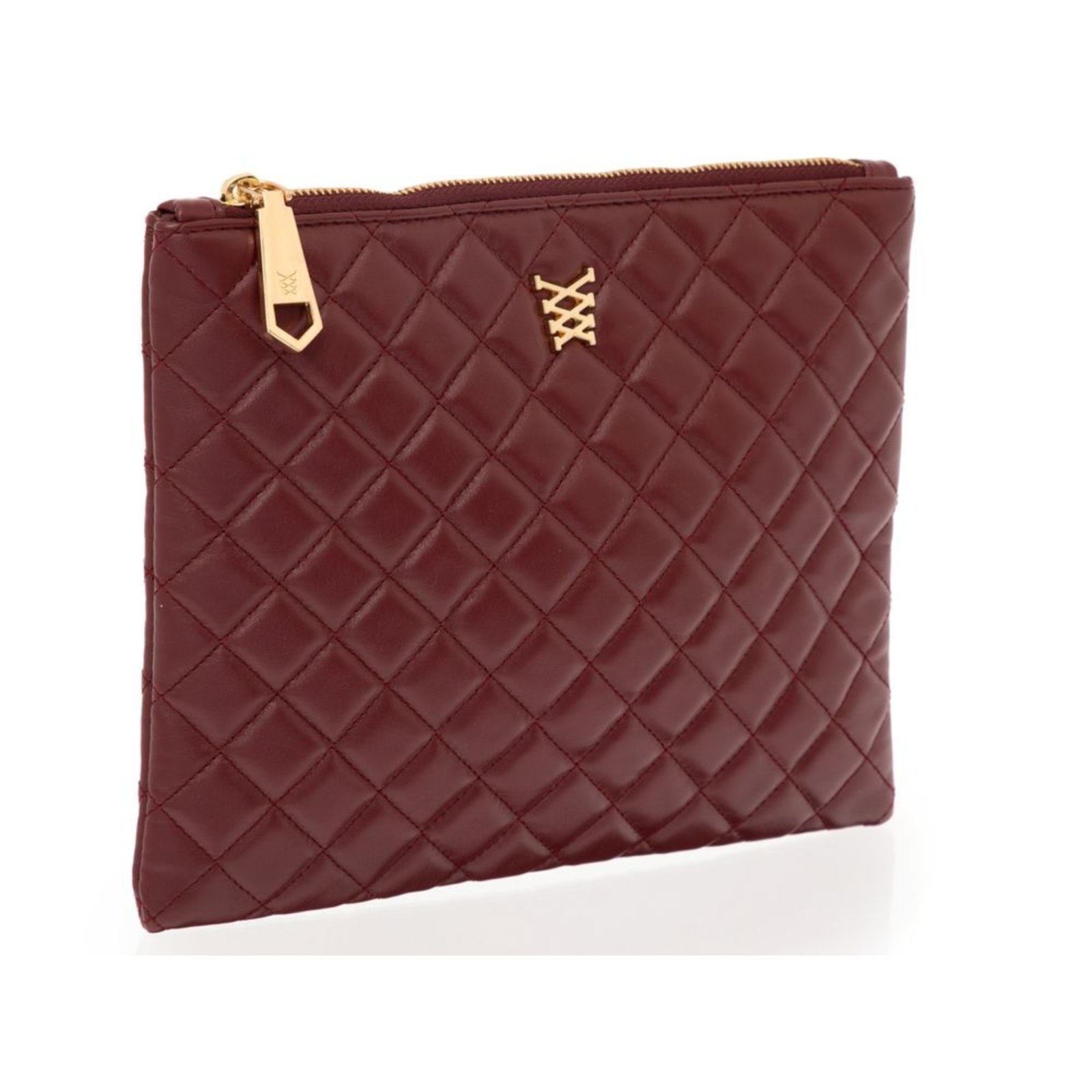 Necessaire Quadrada Matelassé Vinho Vermelho