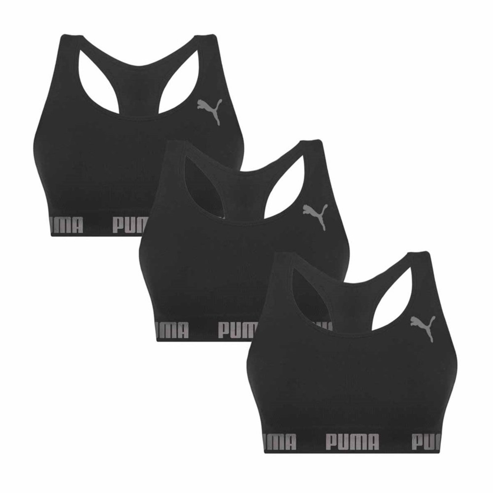 Kit 3 Tops Puma Nadador Sem Costura