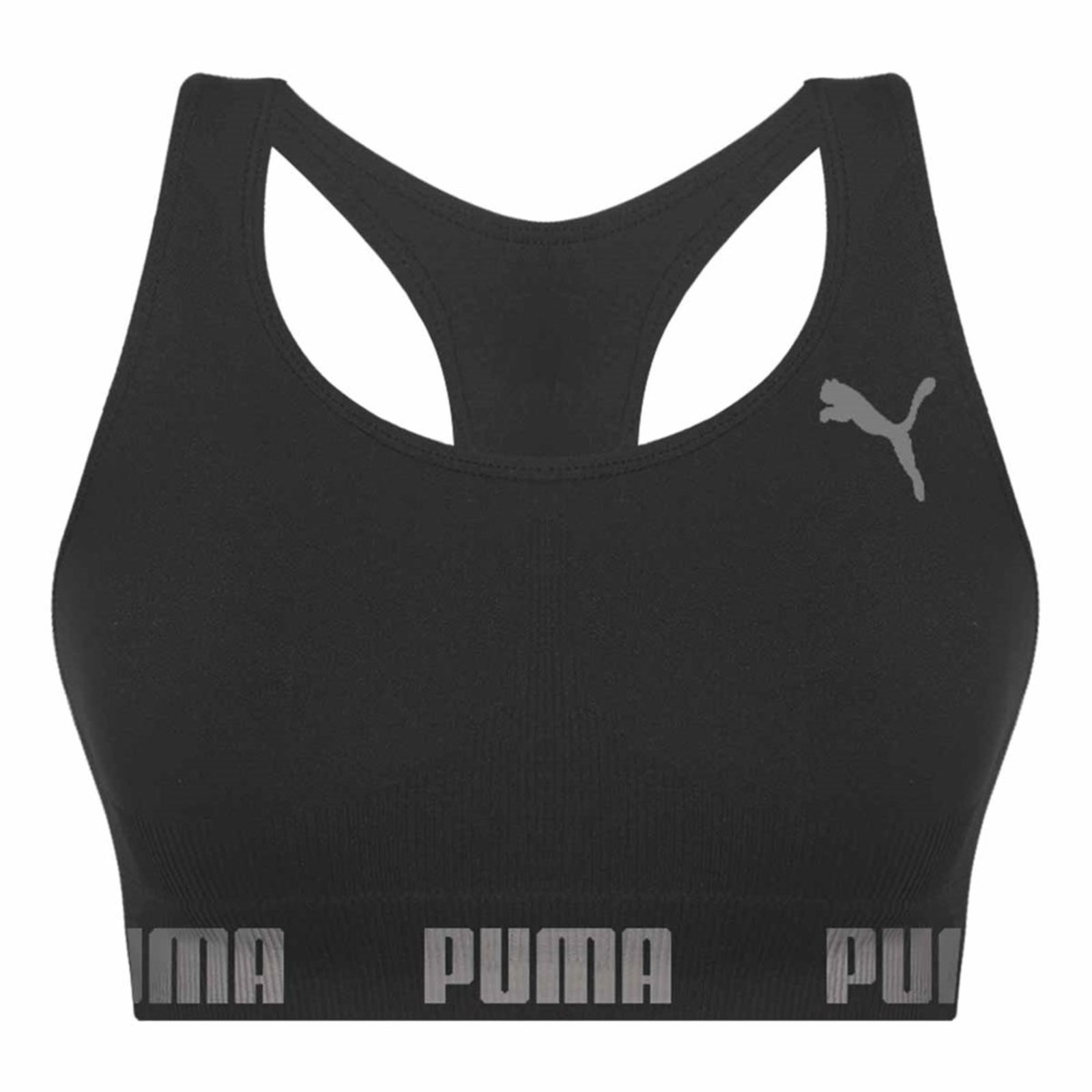 Vista 3 Kit 3 Tops Puma Nadador Sem Costura rosa Puma rosa