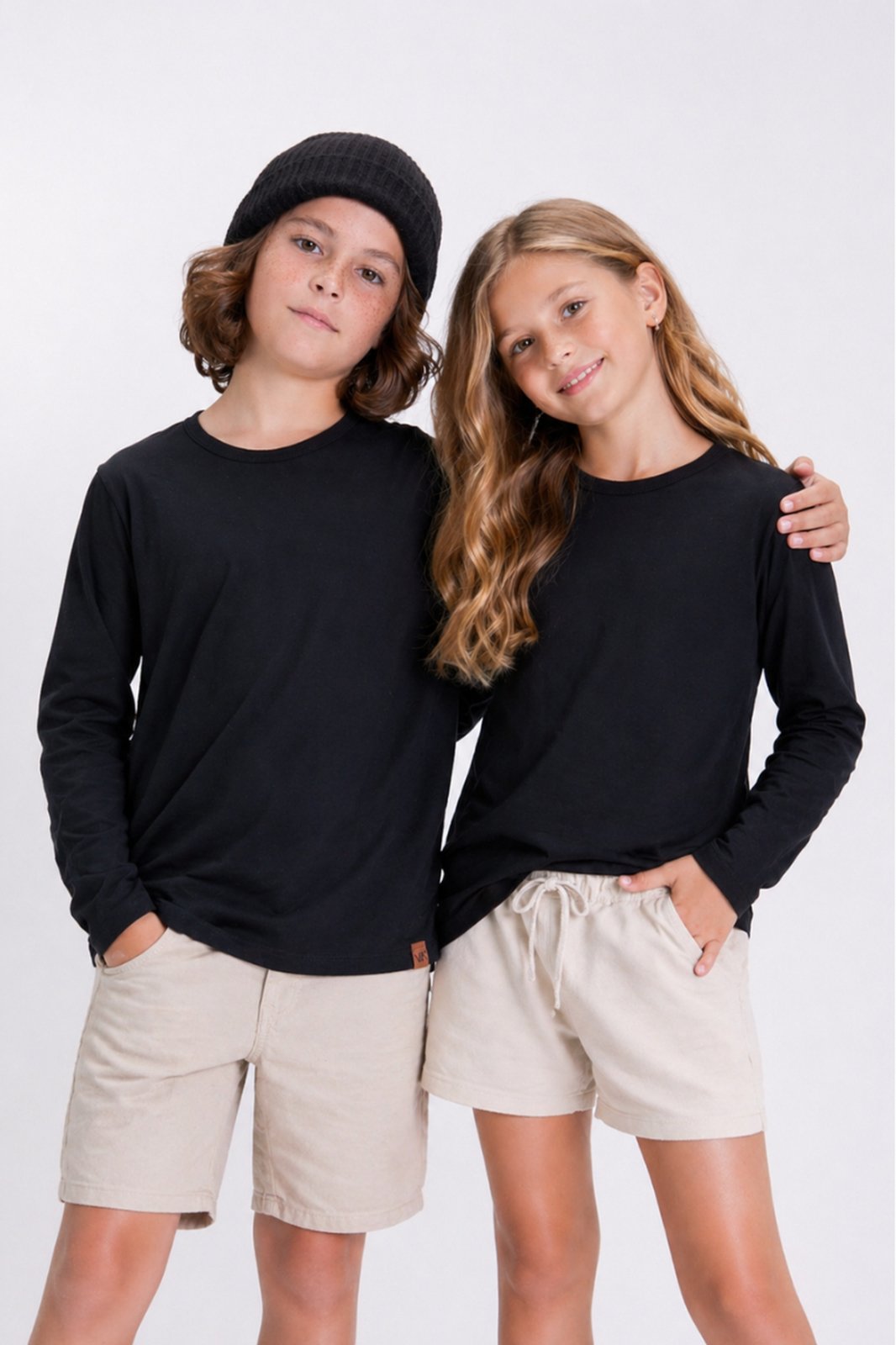 Infantil - Camiseta de Malha Inverno Lisa Avulsa
