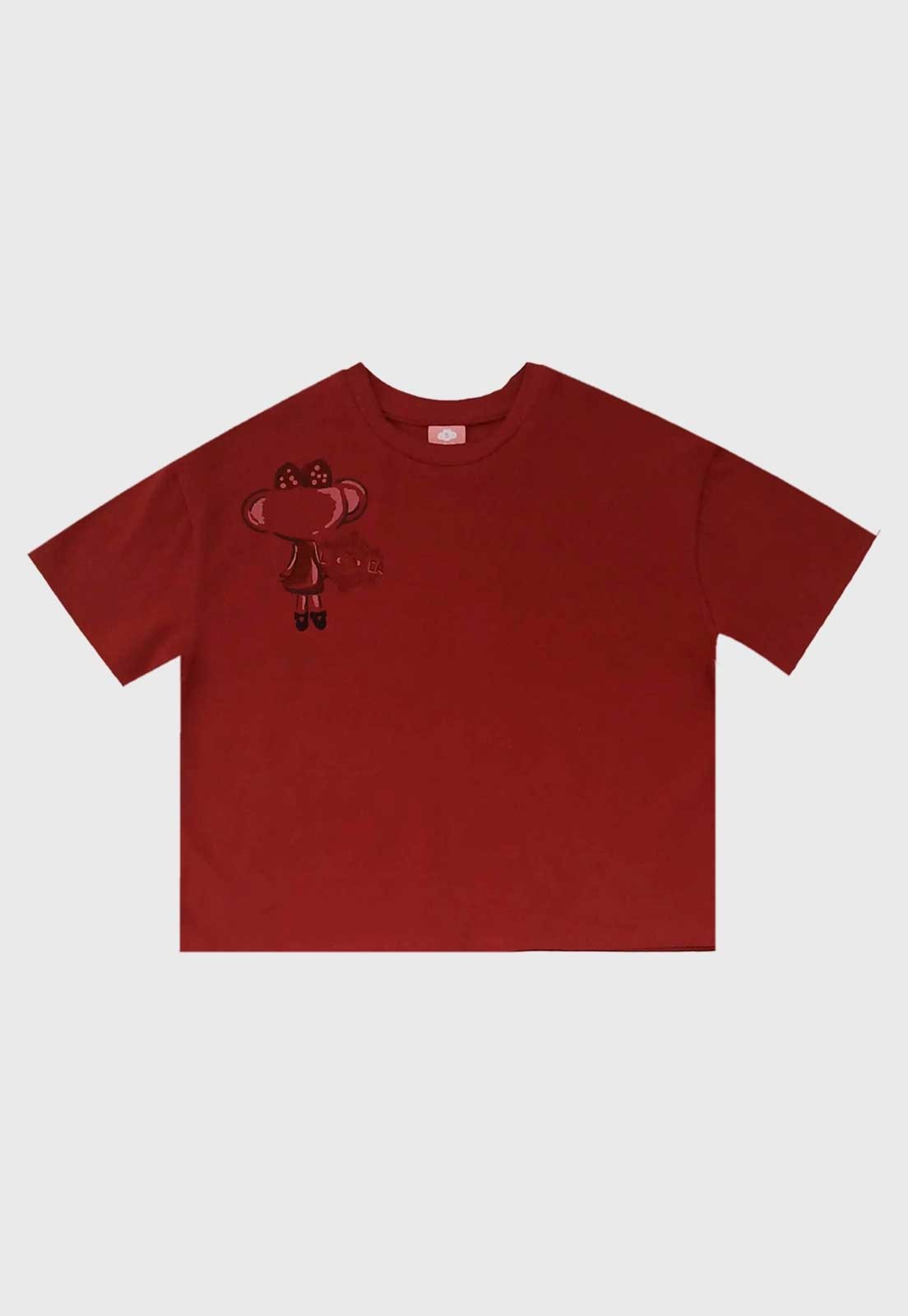 Infantil - Blusa Lilica Ripilica Estampa Vinho