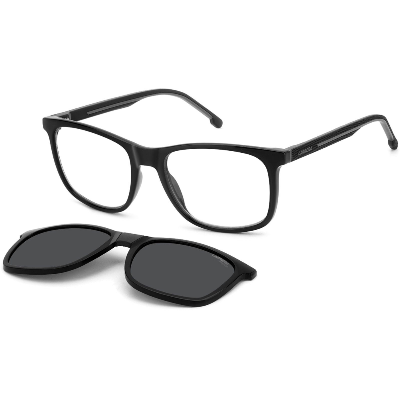 Vista 2 Óculos de Sol Carrera Clipon 8918 C 08A 5418 Masculino preto Carrera preto