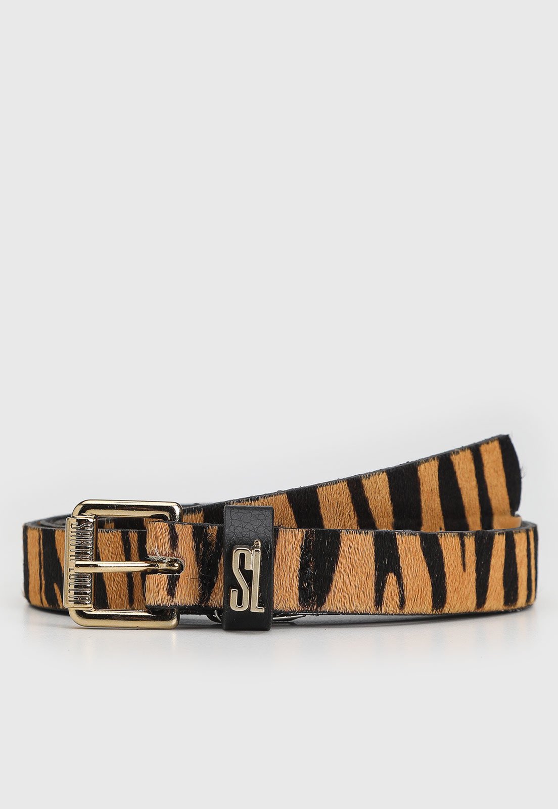Cinto Santa Lolla Leopardo Bege