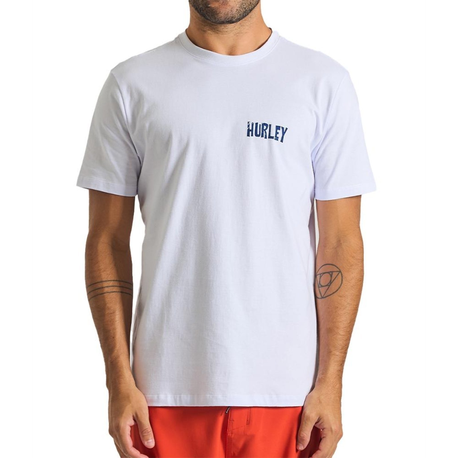 Camiseta Hurley Clash SM25 Masculina Branco