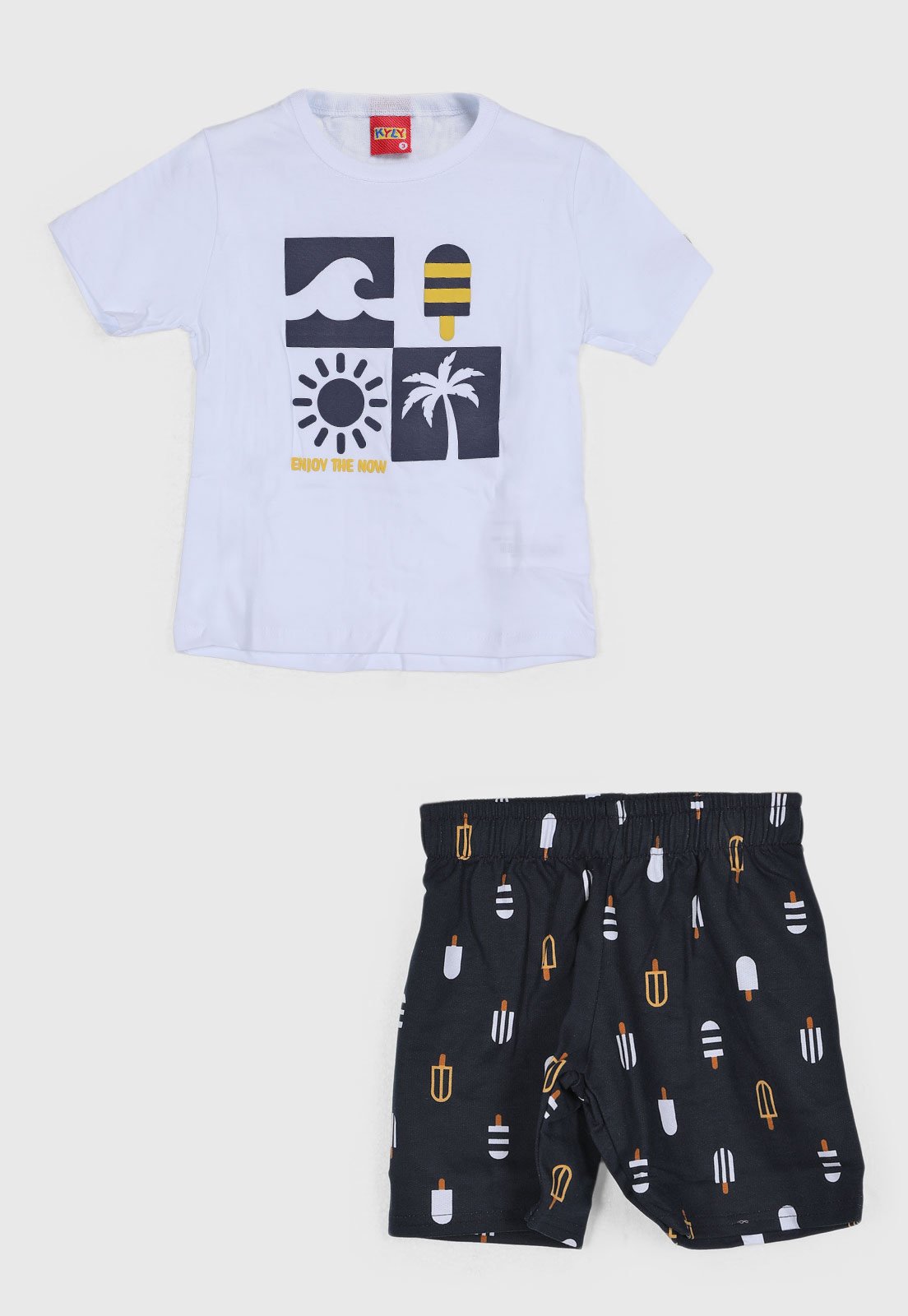 Conjunto Kyly Estampado Branco