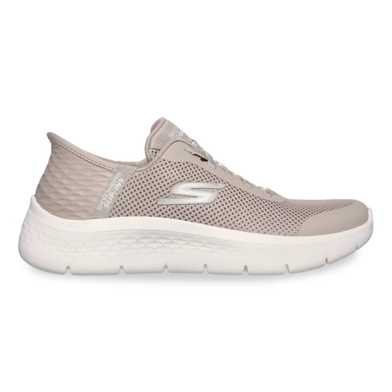 Tênis Skechers Go Walk Flex Slip-ins Feminino Bege