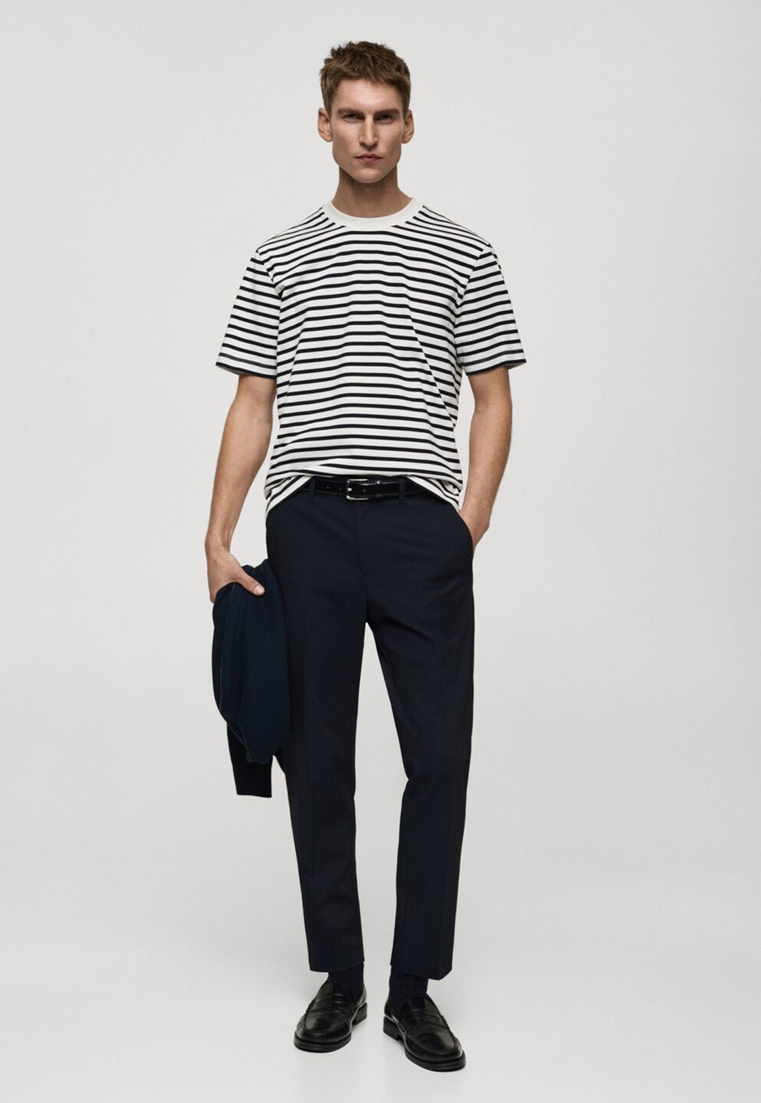 Vista 3 Camiseta Mango Regular Listrada Off-White off-white white Mango off-white white