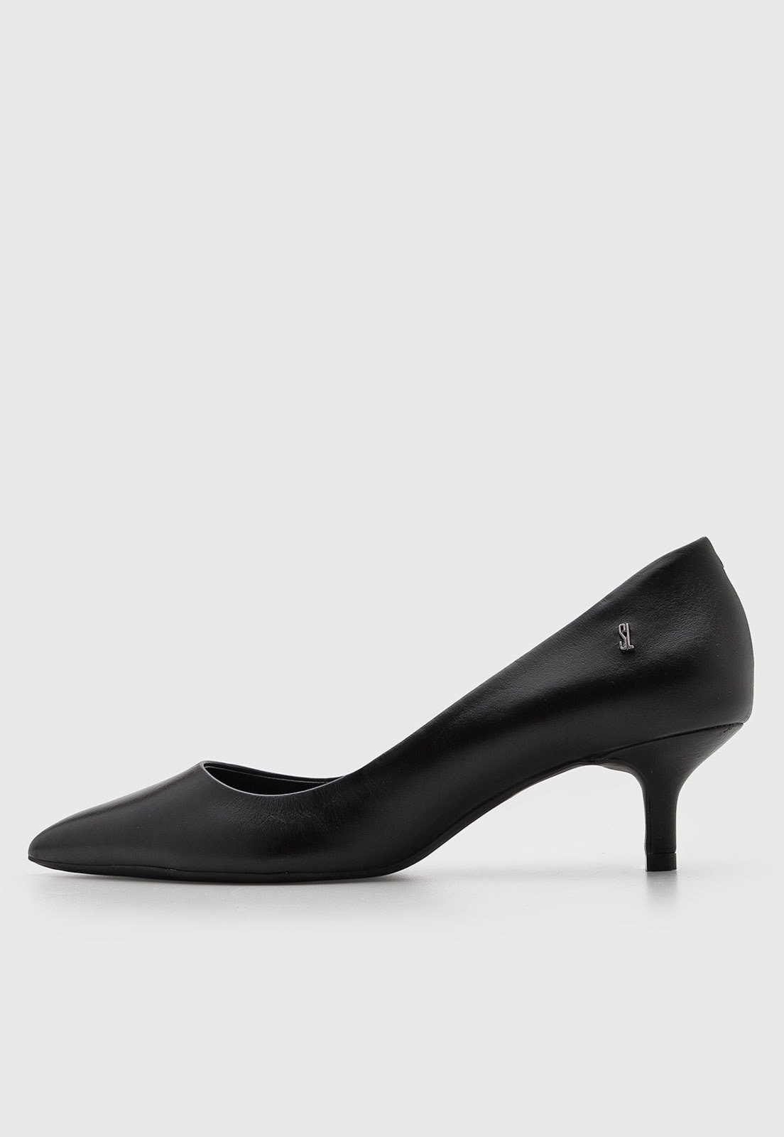 Scarpin Feminino Santa Lolla Couro Preto