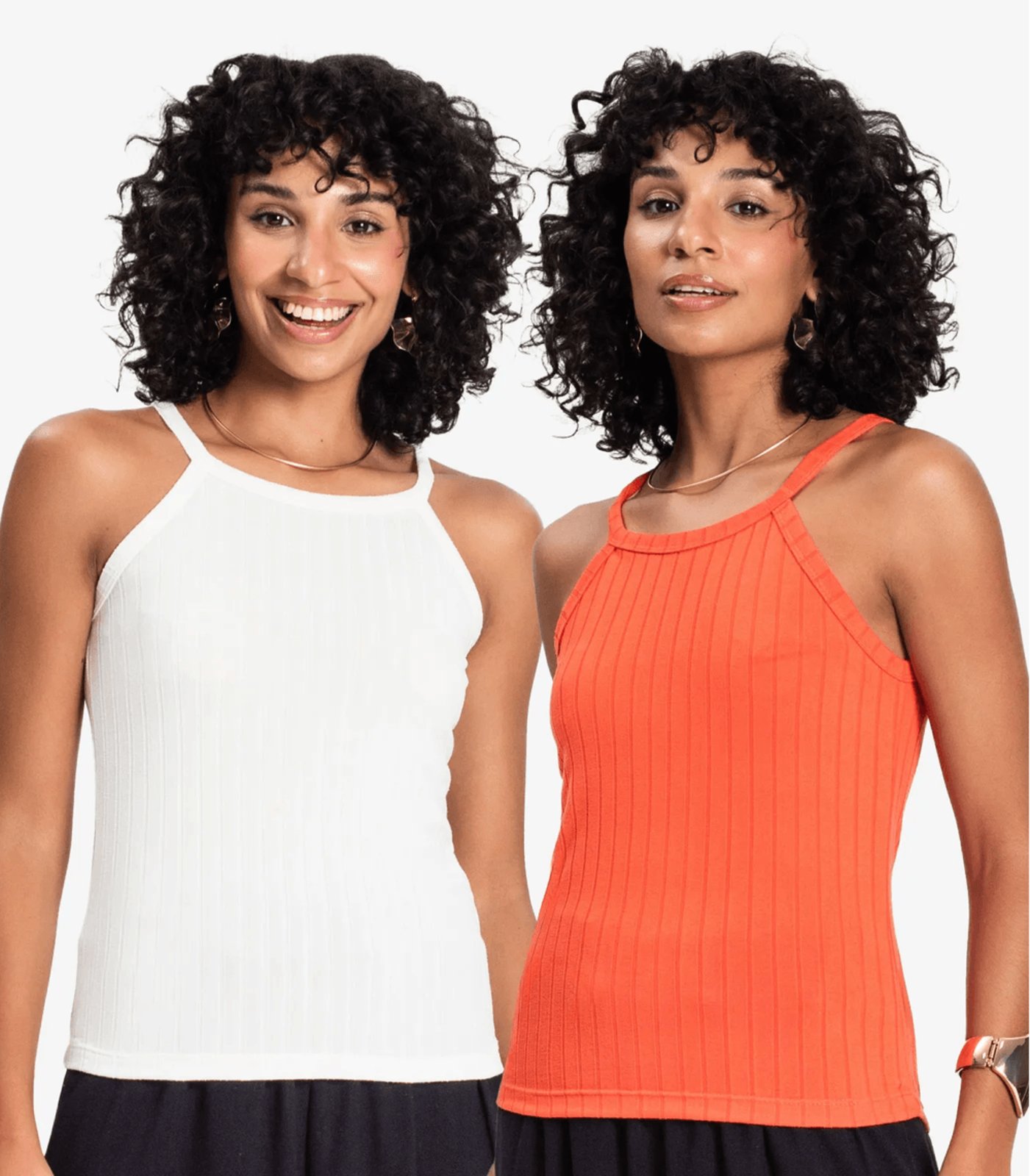 Vista 2 Kit 2 Regatas Femininas Infinita Cor Sortidas multicolorido INFINITA COR multicolorido