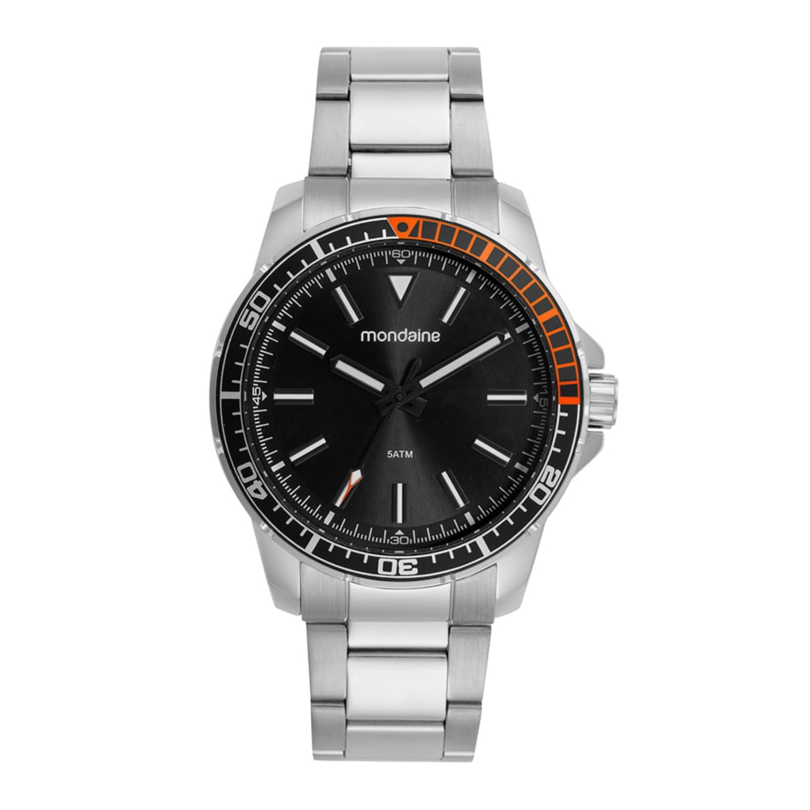 Relógio Masculino Casual Prata Mondaine