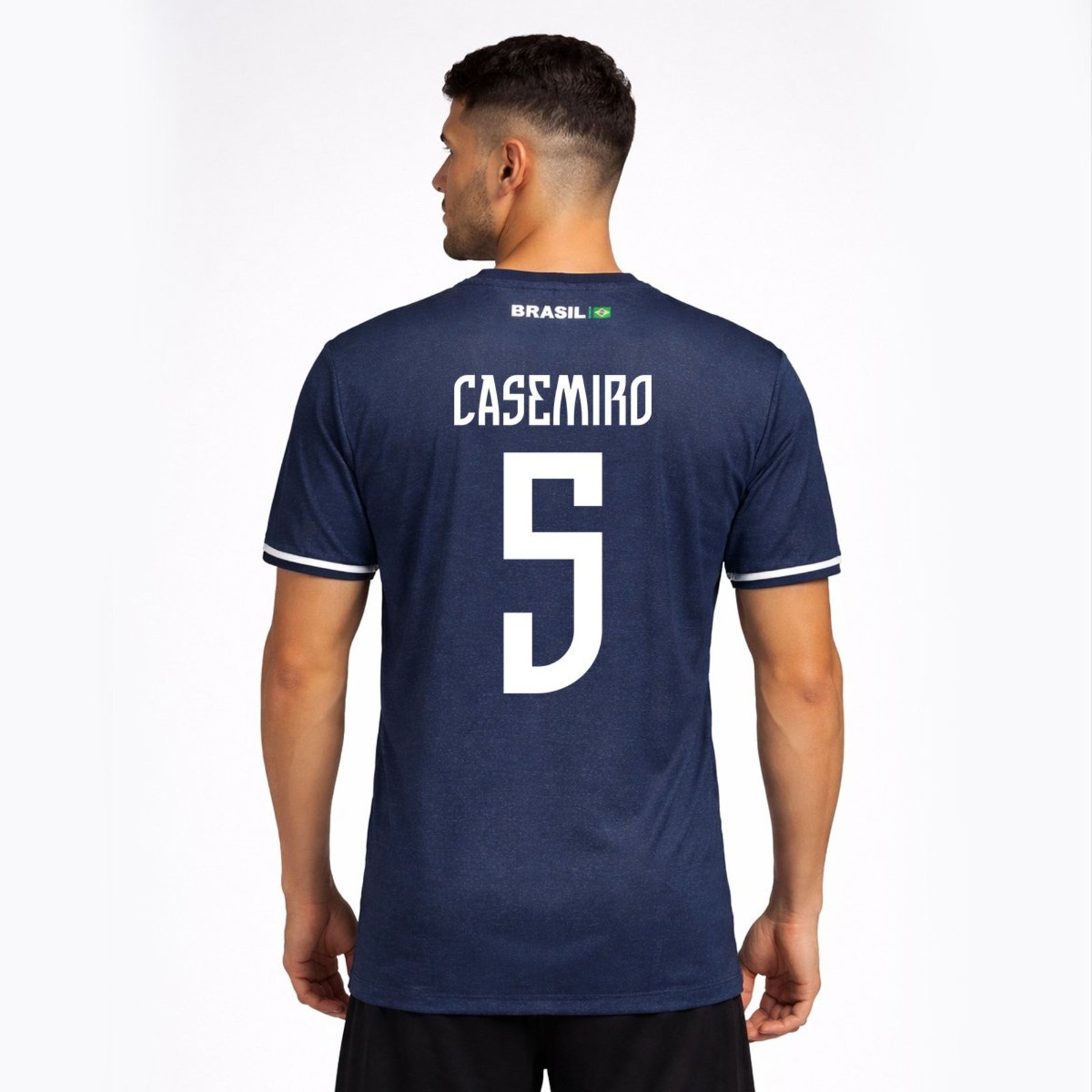 Camisa Brasil Xodó Azul Marinho 5 Casemiro