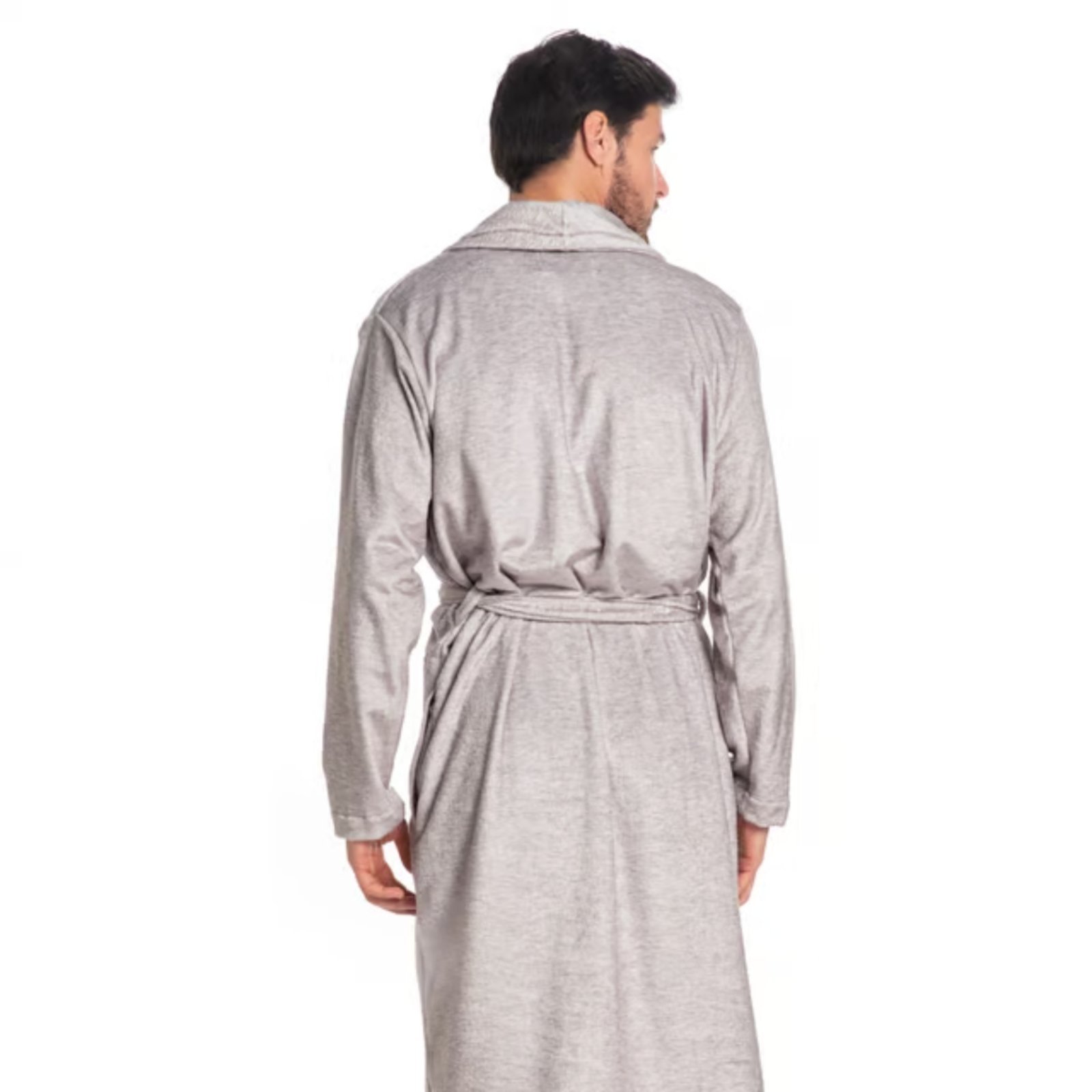 Vista 3 Roupao Robe Fleece Adulto Daniela Tombini Leo cinza Daniela Tombini cinza