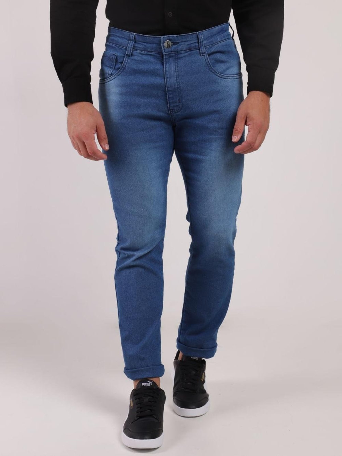 Calça Jeans Slim Masculina AZUL