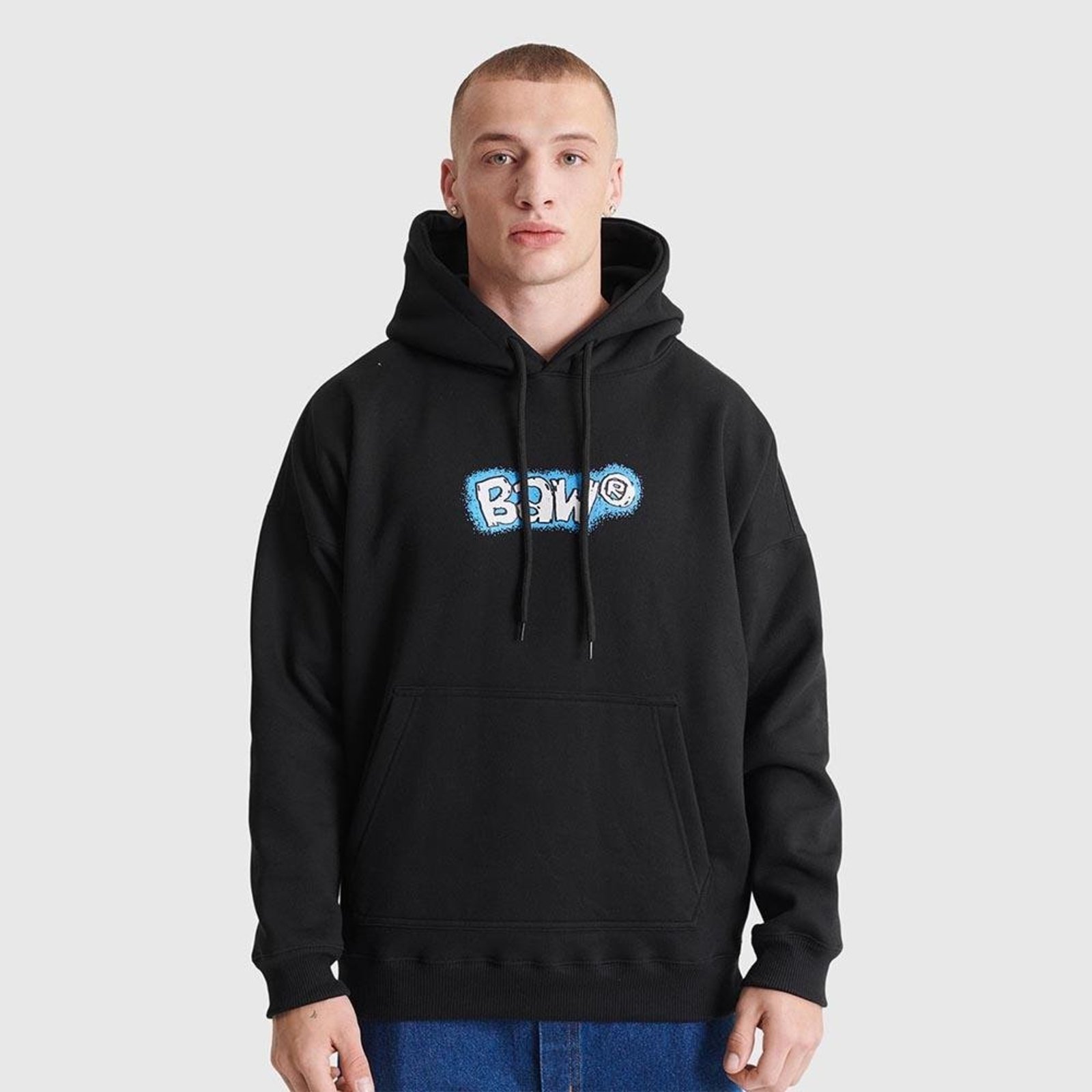 MOLETOM OVERSIZED BAW UNDERWORLD Preto