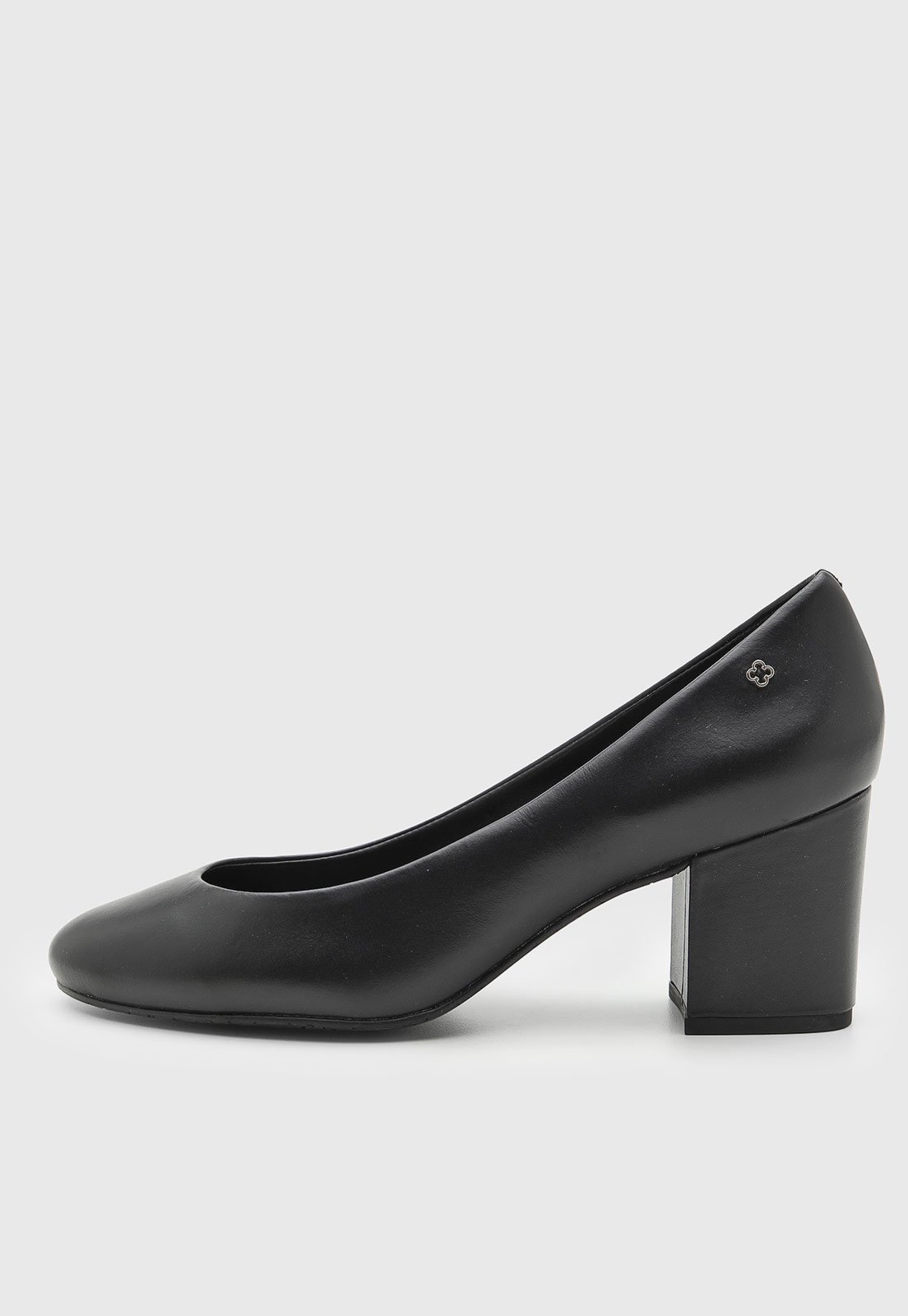 Vista 2 Scarpin Baixo Feminino Capodarte Salto Bloco preto Capodarte preto