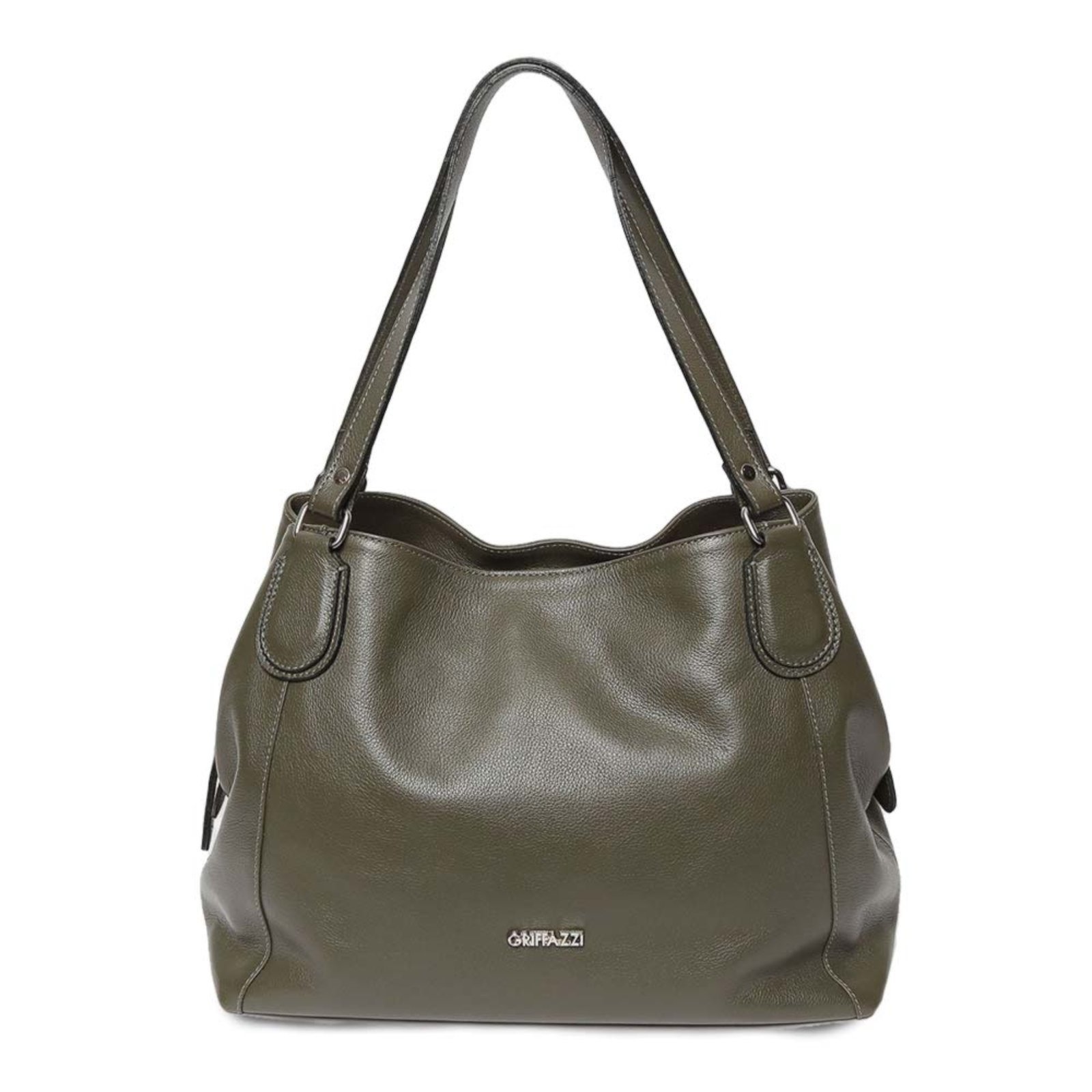 Bolsa de Couro Griffazzi Verde Oliva