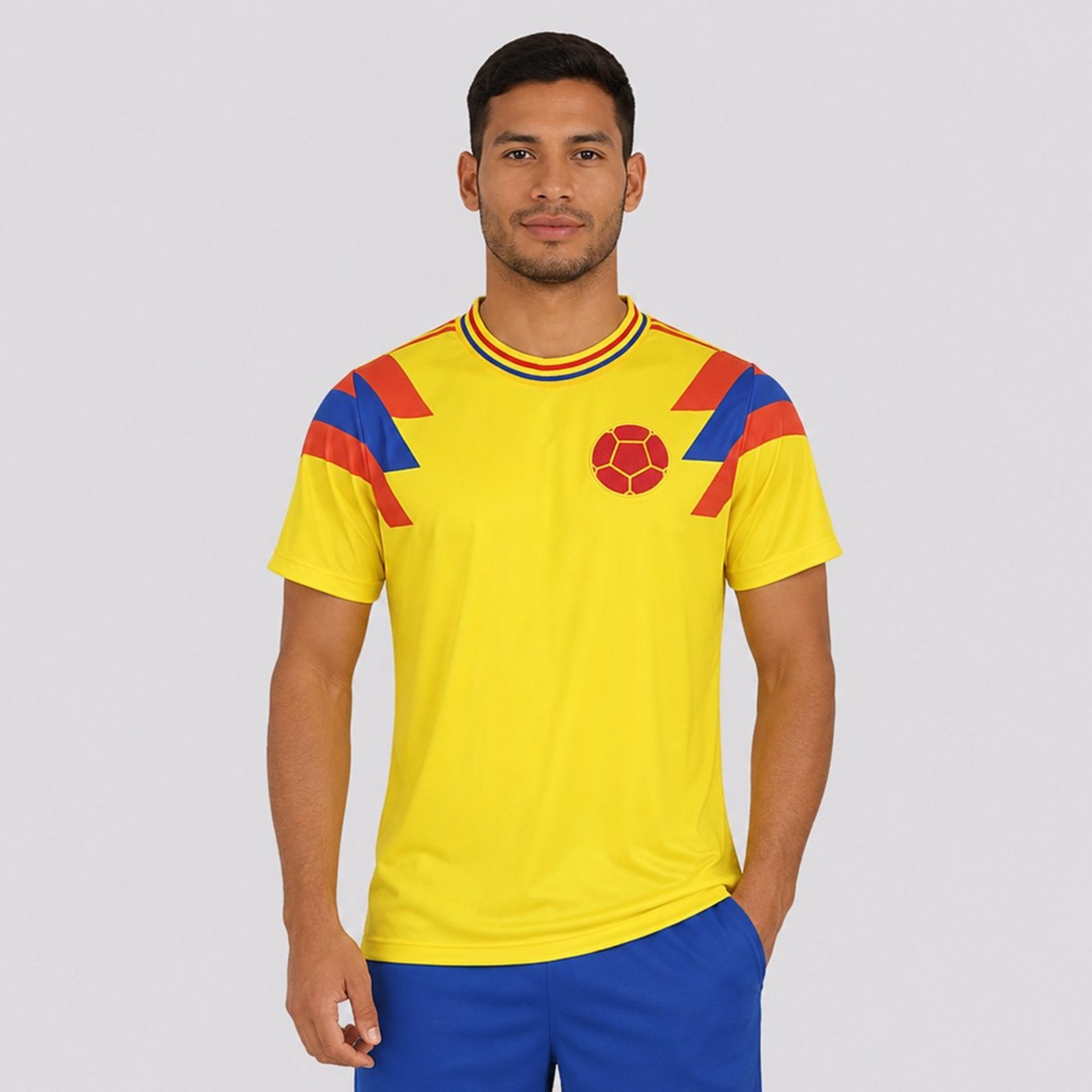 Camisa Colômbia Retrô 1996 Dry Amarela