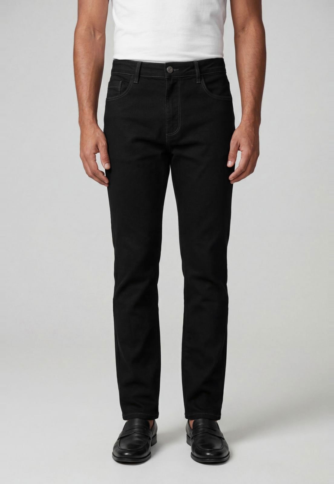 Calça Masculina Dudalina Reta Preta