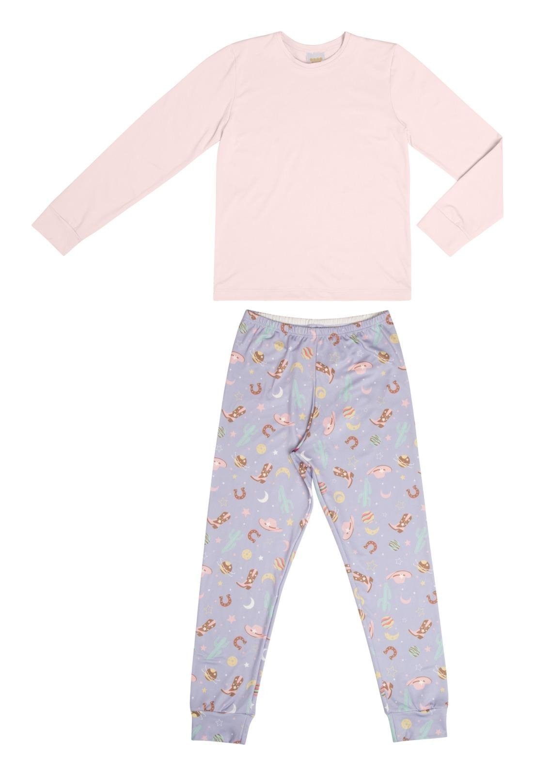 Pijama Estampado Longo Have Fun 10 Unico