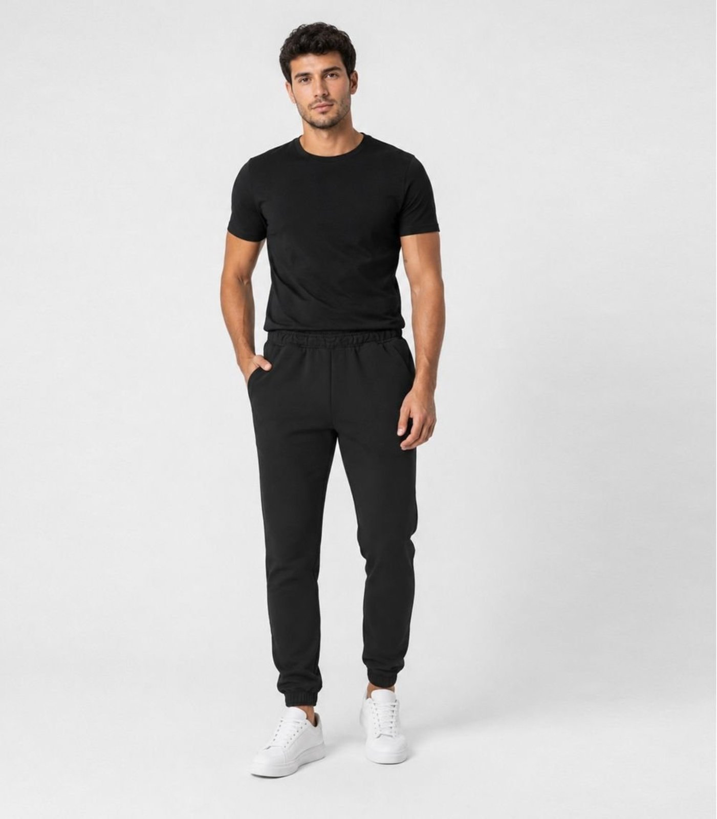Calça Jooger Masculina Moletom Peluciado Select Preto