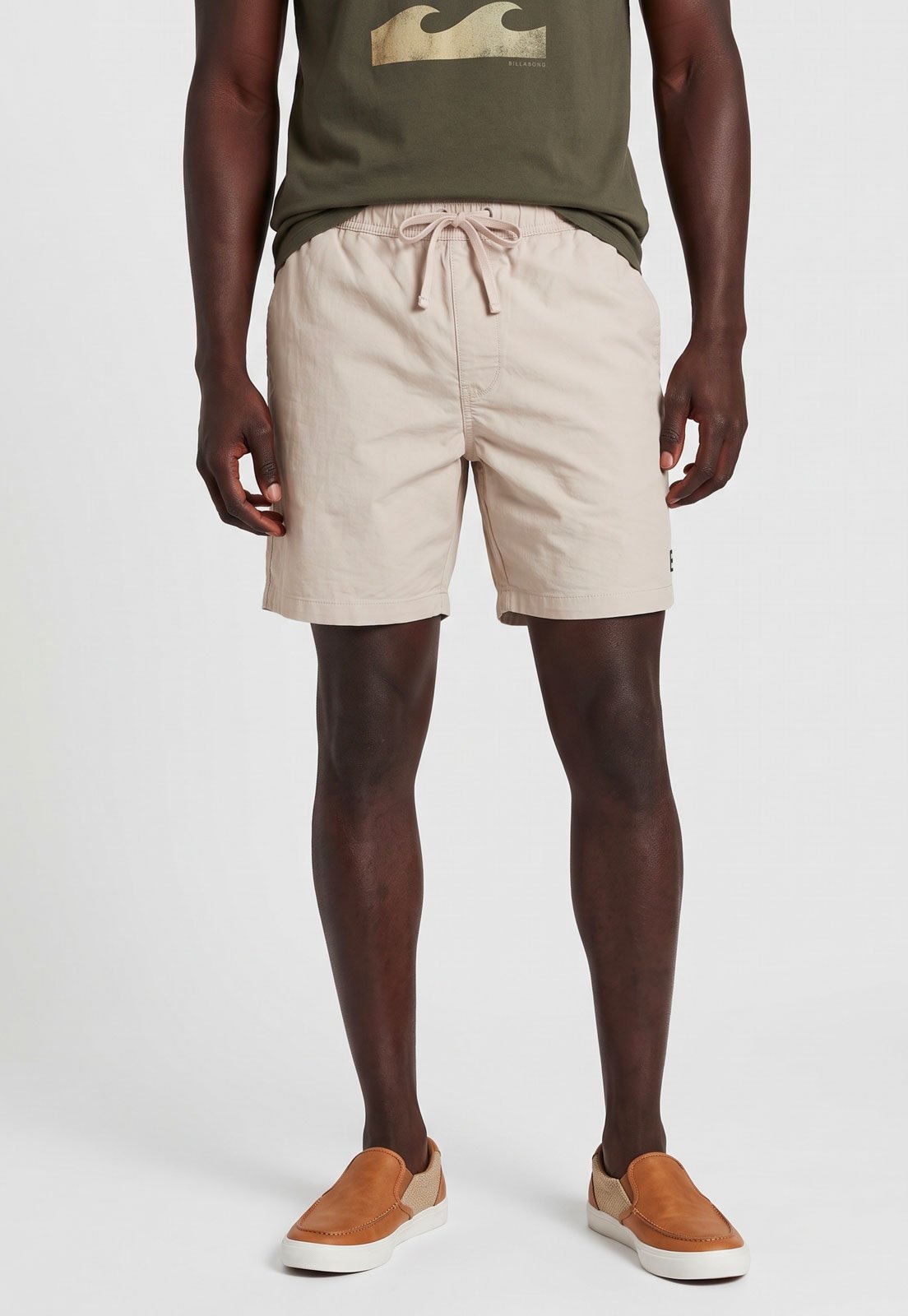 Bermuda Masculina Billabong Larry Layback Twill Bege