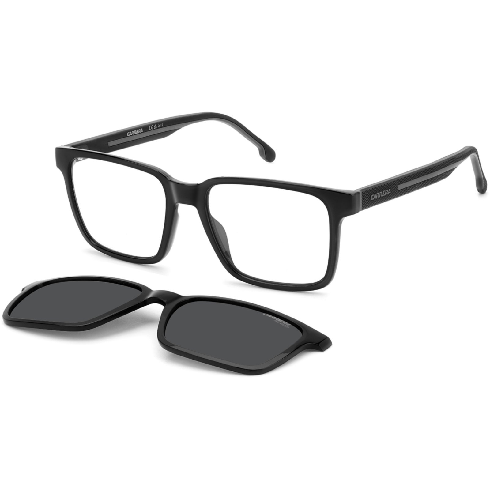 Vista 2 Óculos de Sol Carrera Clip On 8069 CS 08A 53M9 preto Carrera preto