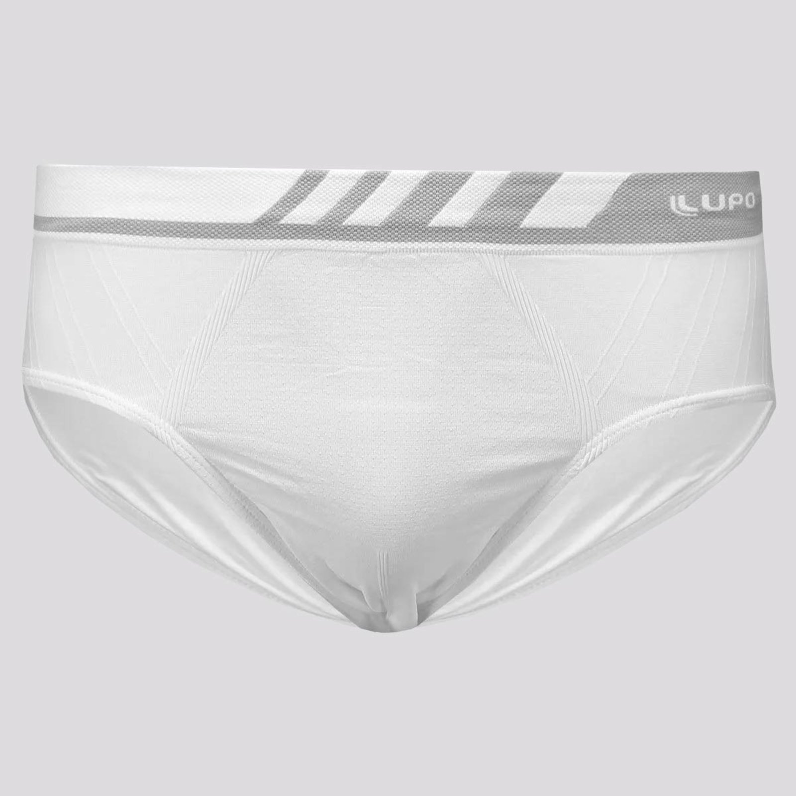 Vista 3 Kit 3 Cuecas Slip Lupo Microfibra Sem Costura Branca branco Lupo branco