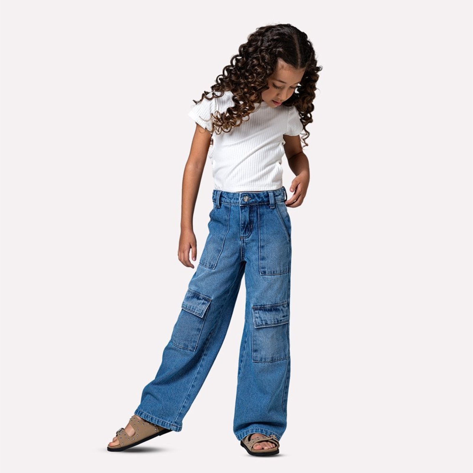 Infantil - Calça Menina Wide Leg Mania