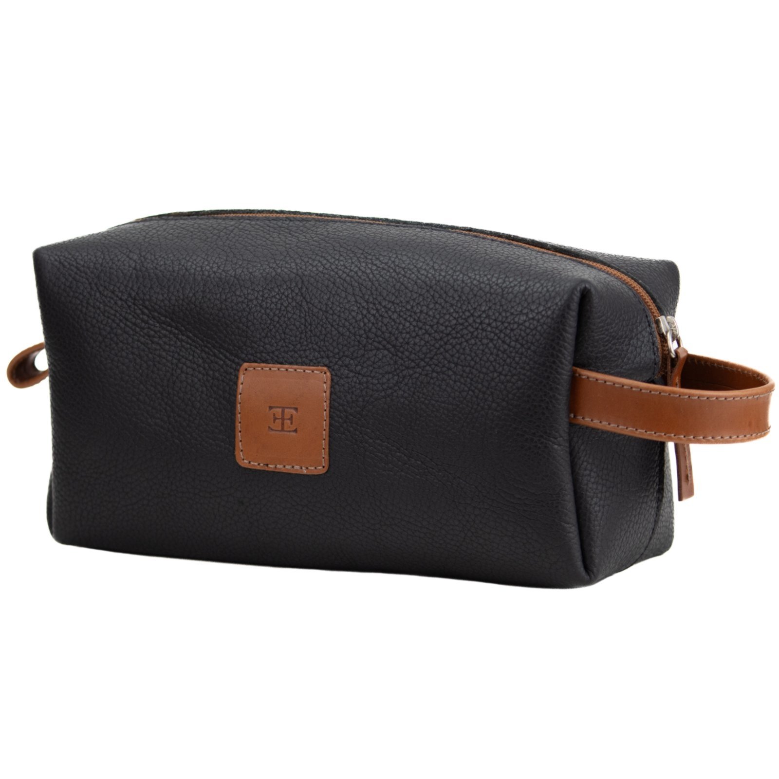 Necessaire em couro NE-1000 na cor preto tamanho único