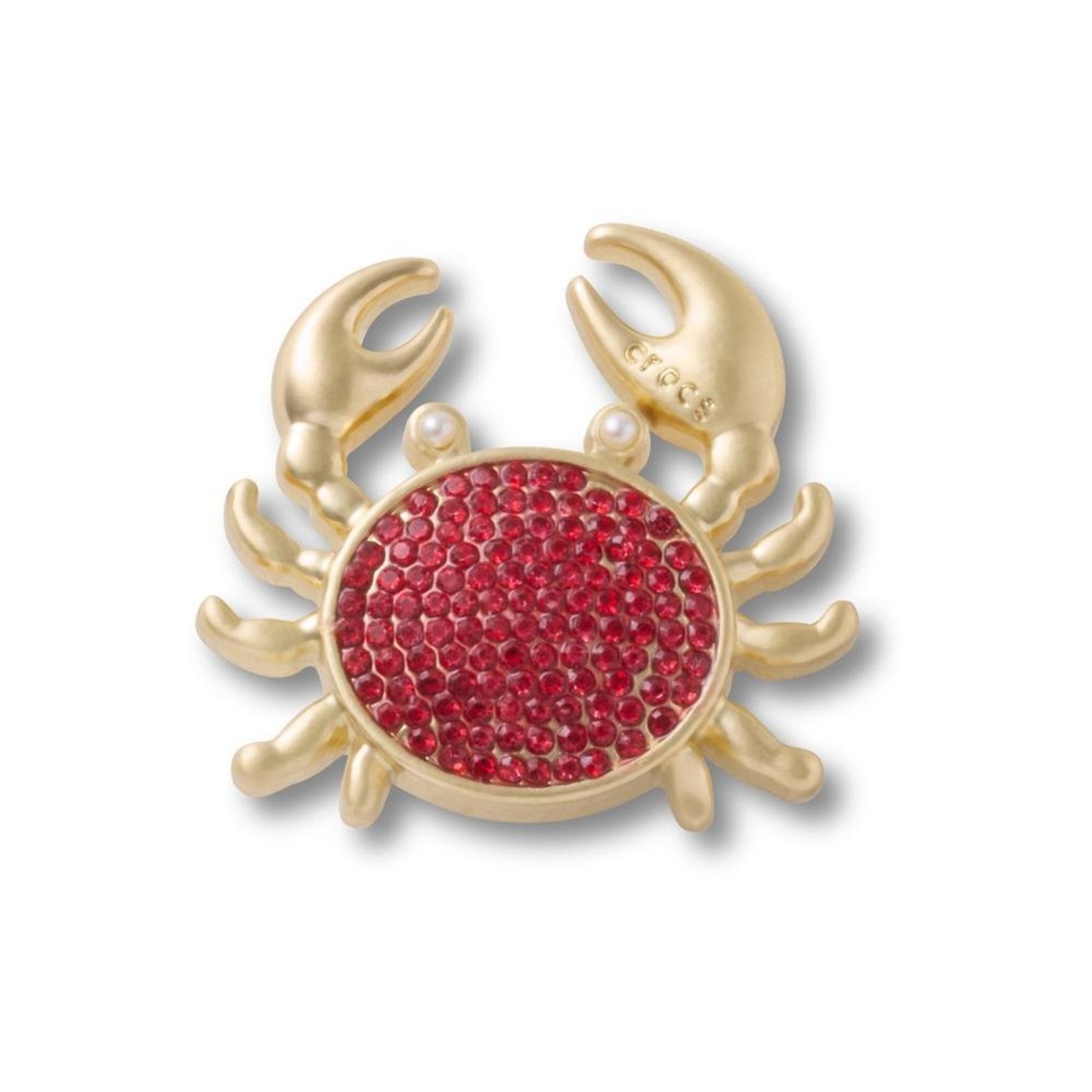 Infantil - Jibbitz™ Caranguejo Dourado Único Branco