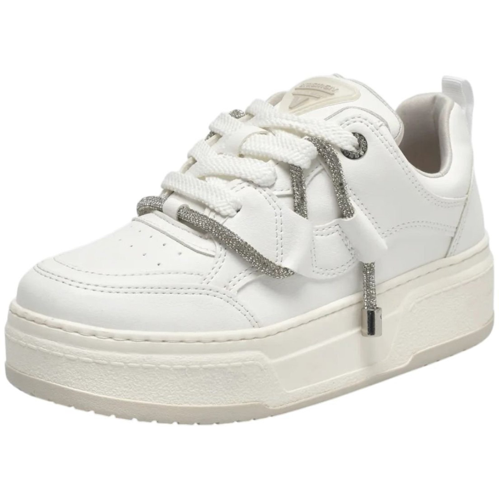 Tenis Feminino Confortavel Tendencia Strass Casual Via Marte