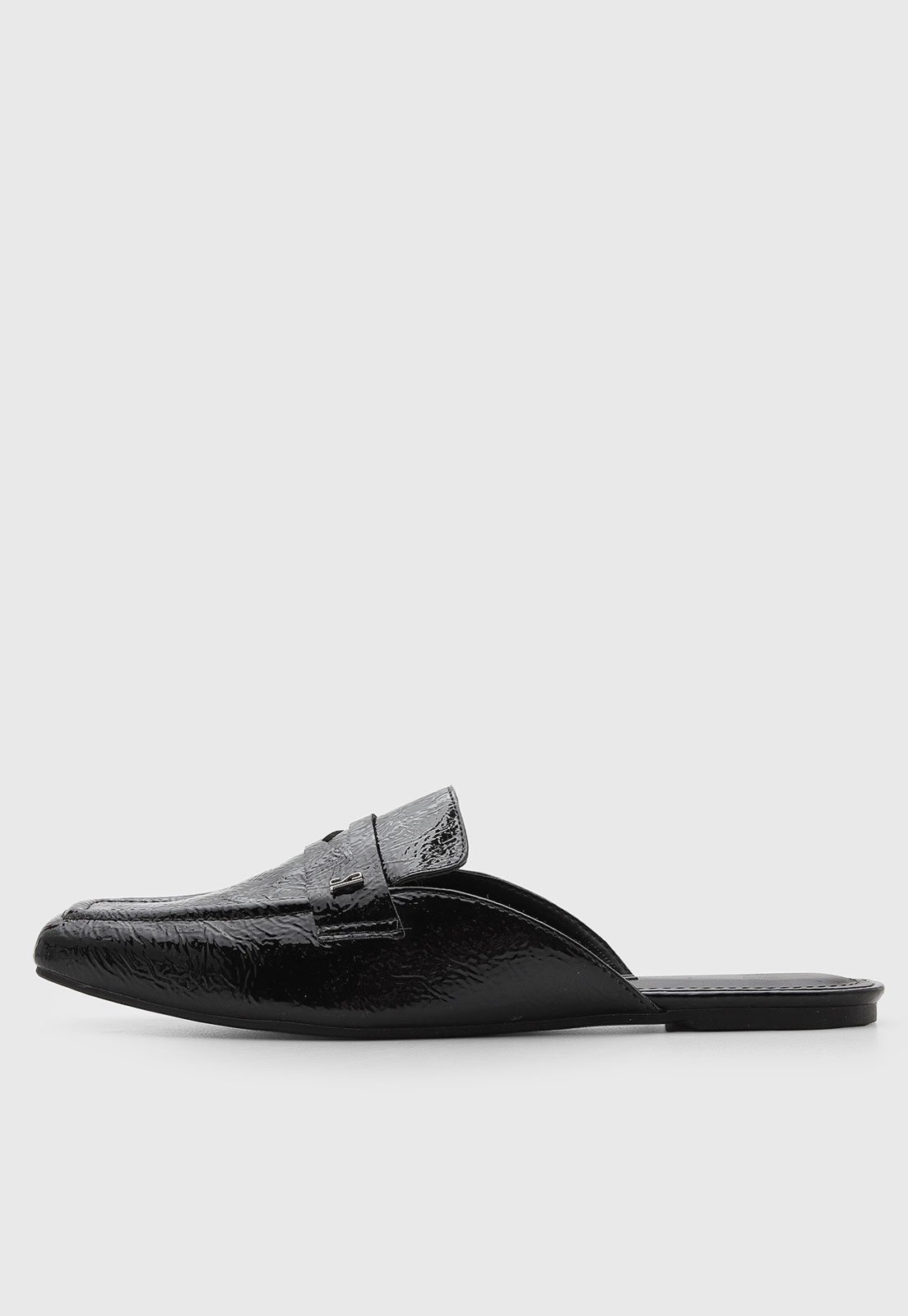 Sapatilha Mule Feminina Santa Lolla Bico Fino Preta