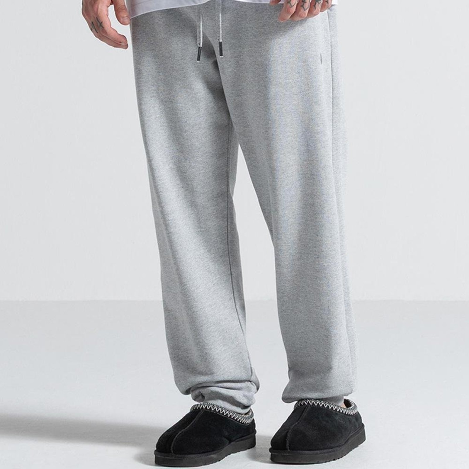 Calça Volcom Moletom Single Stone W26 Masculina Mescla Cinza