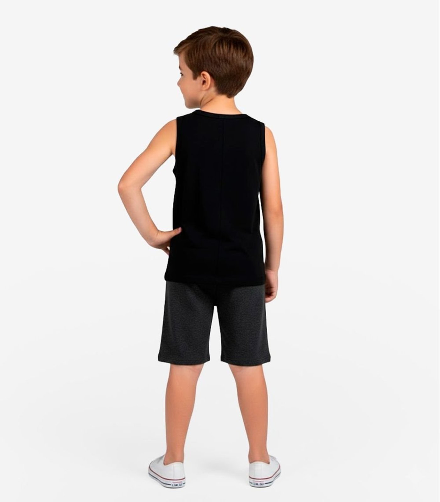 Vista 3 Infantil - Conjunto Menino Regata E Bermuda Select preto Select preto