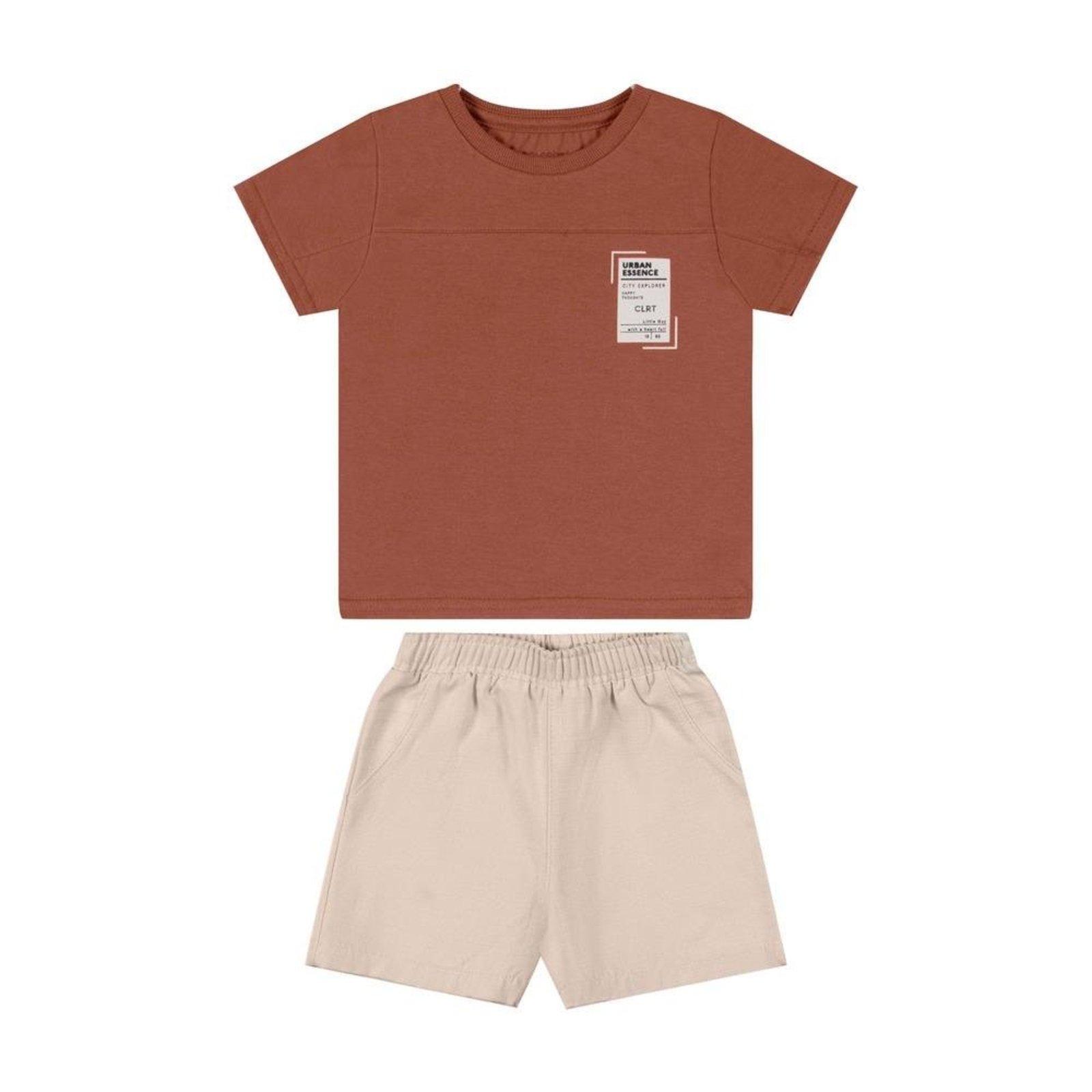 Infantil - Conjunto Menino Marrom Colorittá 1 Marrom