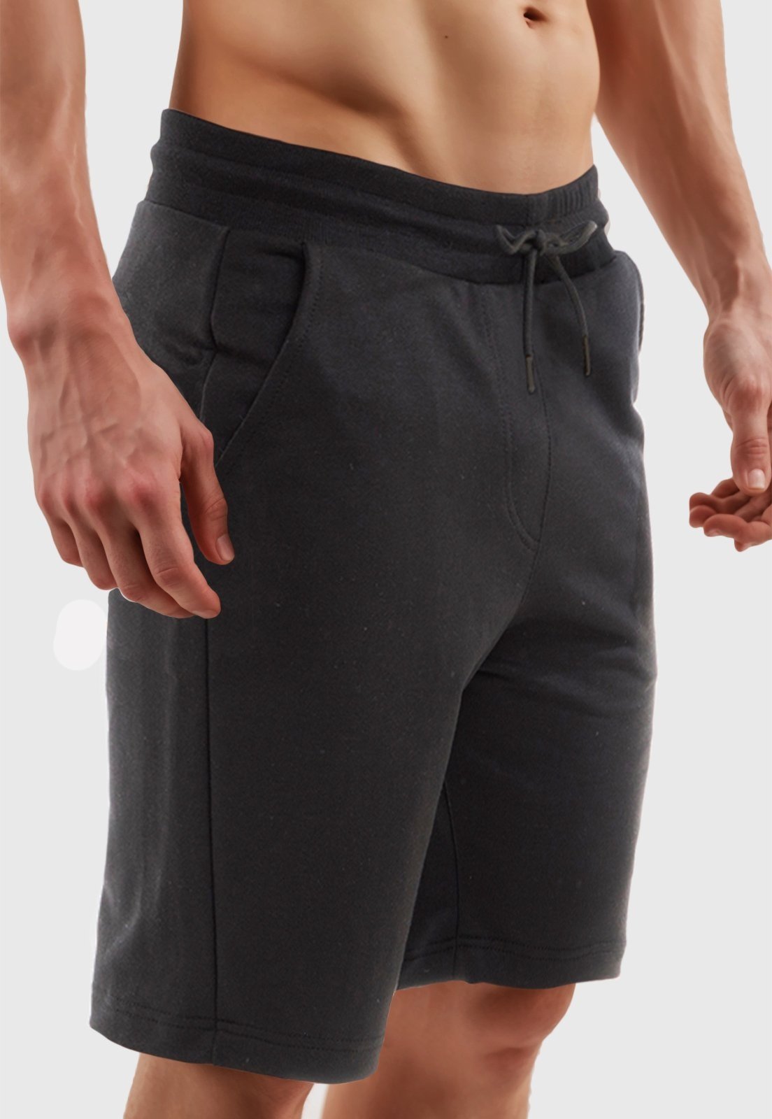 Bermuda Moletom Masculina Benellys Short Preto