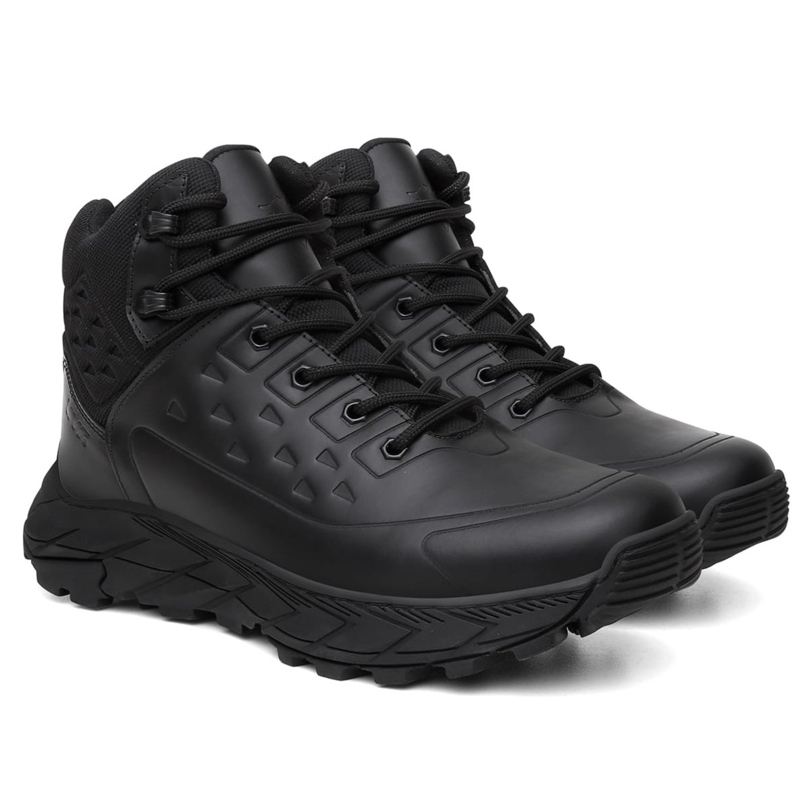 Bota Coturno Masculino Adventure Confortável Alta Qualidade Moderno Carmelo Shoes Premium Preto Trilha