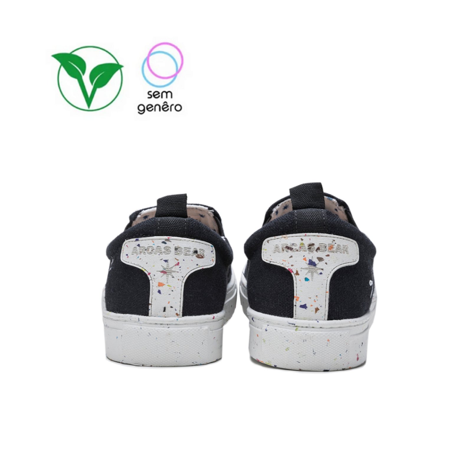 Tênis Arcas Bear Slip On Night Energy Preto