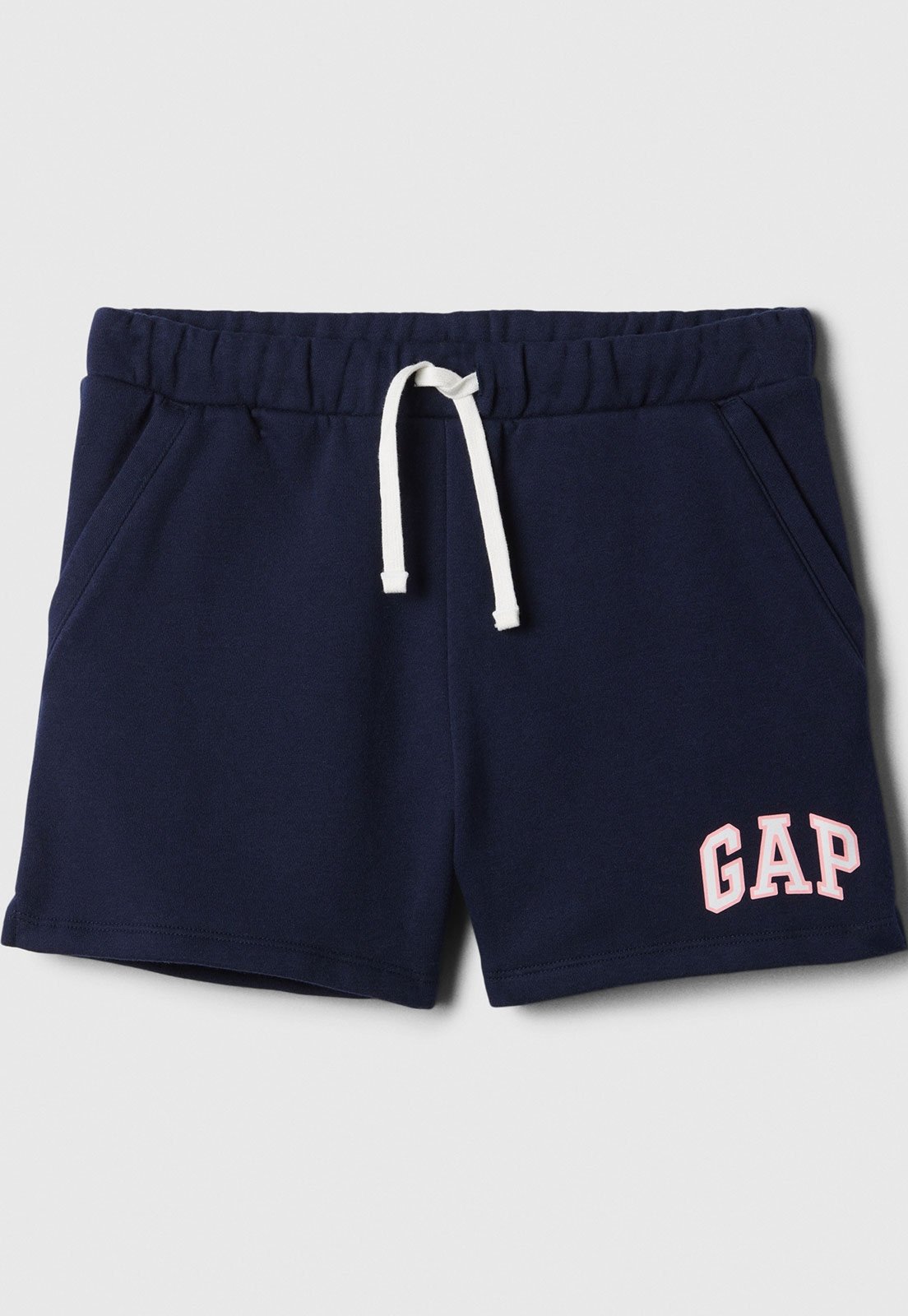 Infantil - Shorts GAP Logo Ajustável Azul Marinho