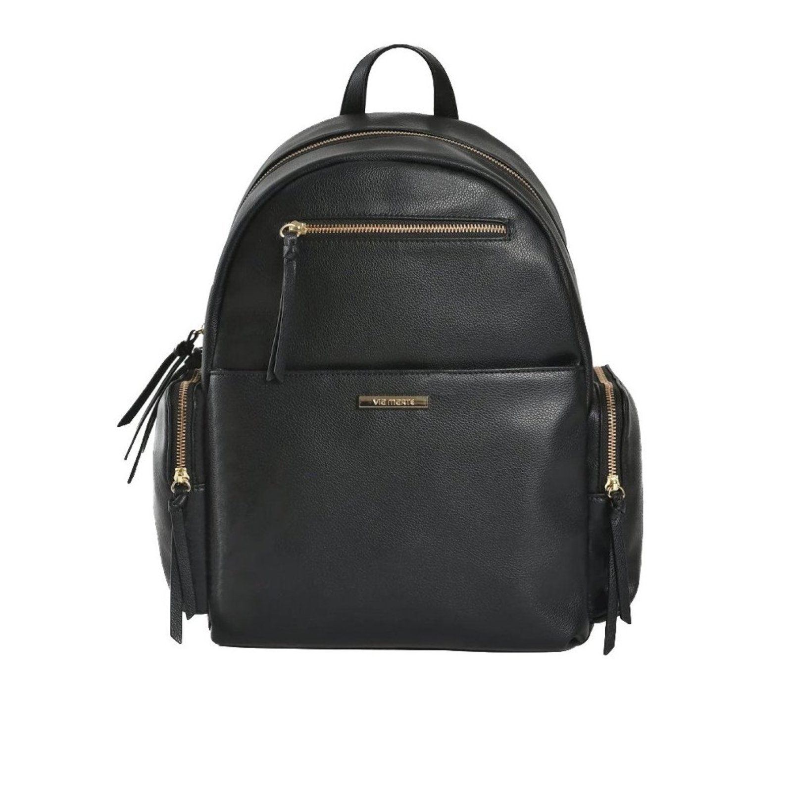 Mochila Feminina Grande Via Marte B2-715-01 Via Marte Preto